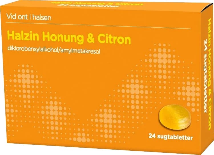 Halzin Honung & Citron Sugtablett Blister, 24tabletter från ABECE – köp hos Apotek Hjärtat