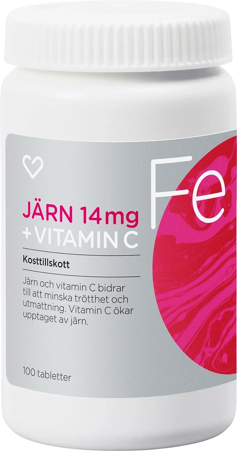 Hjärtats Järn + Vitamin C Tablett 100 st från Hjärtats – köp hos Apotek Hjärtat