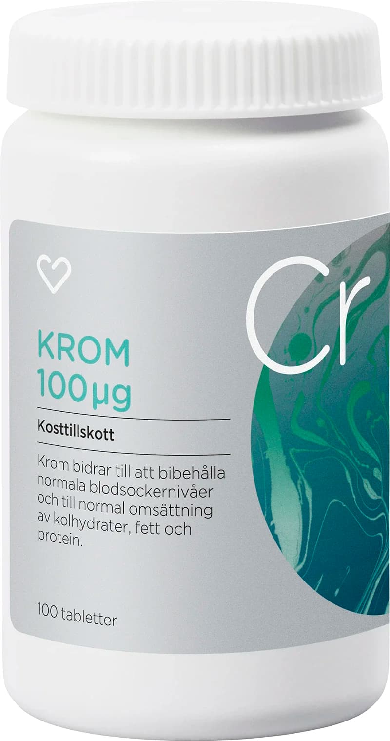 Hjärtats Krom Tablett 100 st från Hjärtats – köp hos Apotek Hjärtat