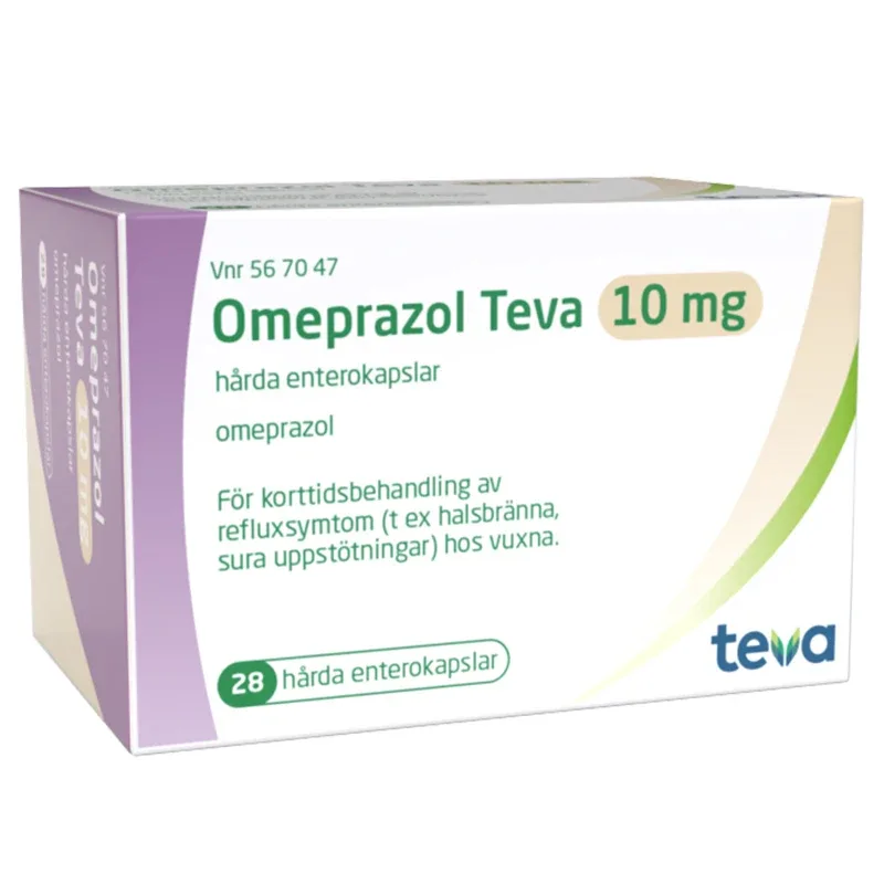 Omeprazol Teva enterokapsel 10 mg 28 st från Teva – köp hos Apotek Hjärtat
