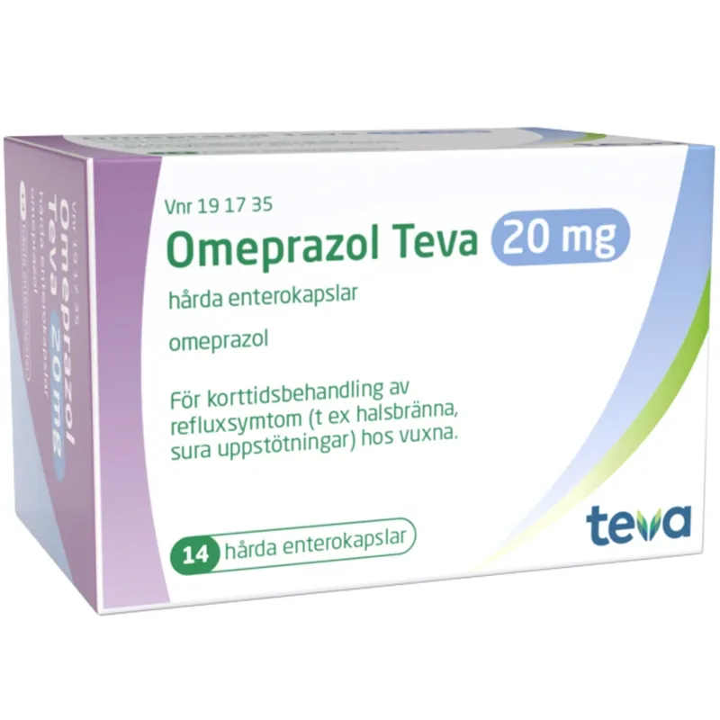 Omeprazol Teva enterokapsel 20 mg 14 st från Teva – köp hos Apotek Hjärtat