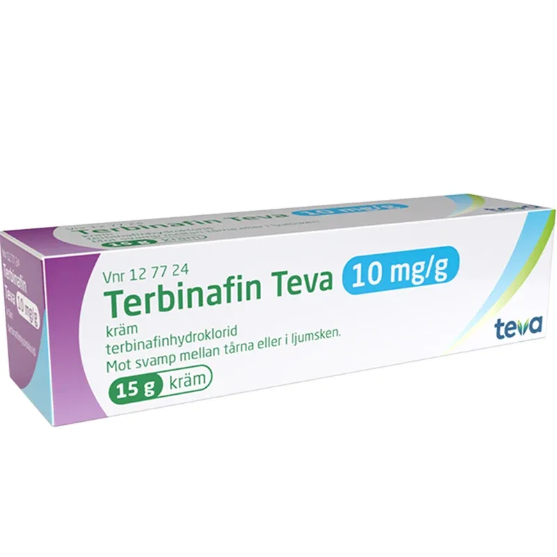 Terbinafin Teva kräm 10 mg/g 15 g från Teva – köp hos Apotek Hjärtat