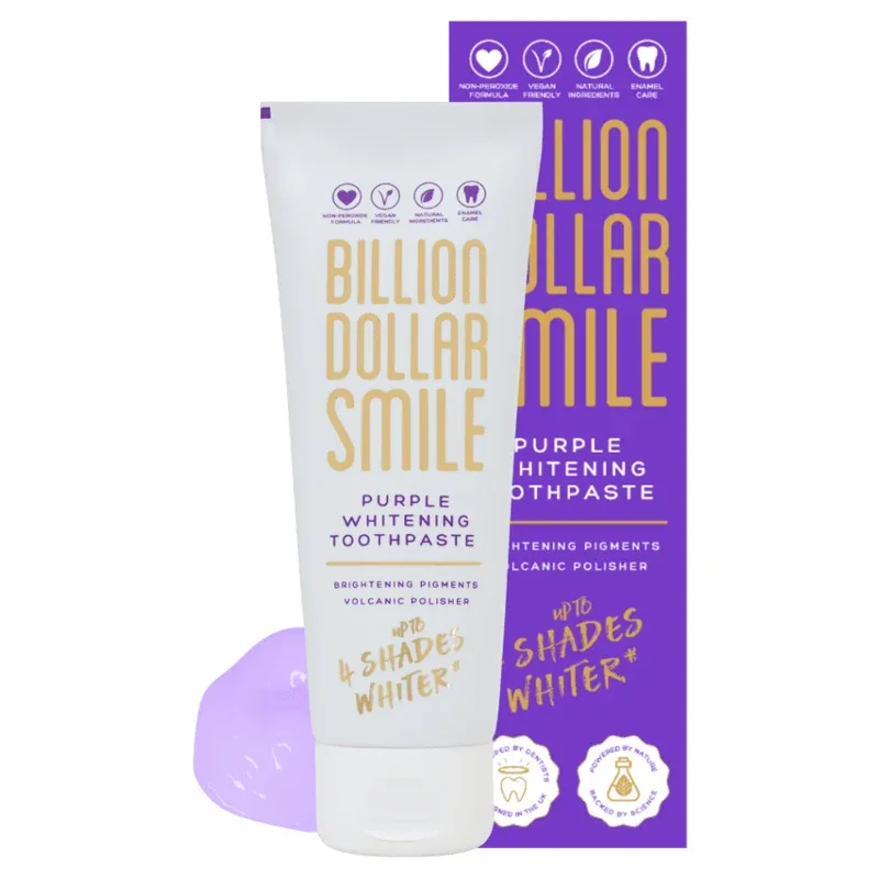 Billion Dollar Smile Purple Whitening Toothpaste 75 ml från Billion dollar smile – köp hos Apotek Hjärtat