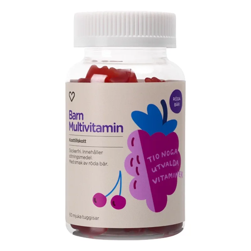 Hjärtats Barn Multivitamin Tuggisar 60 st från Hjärtats – köp hos Apotek Hjärtat