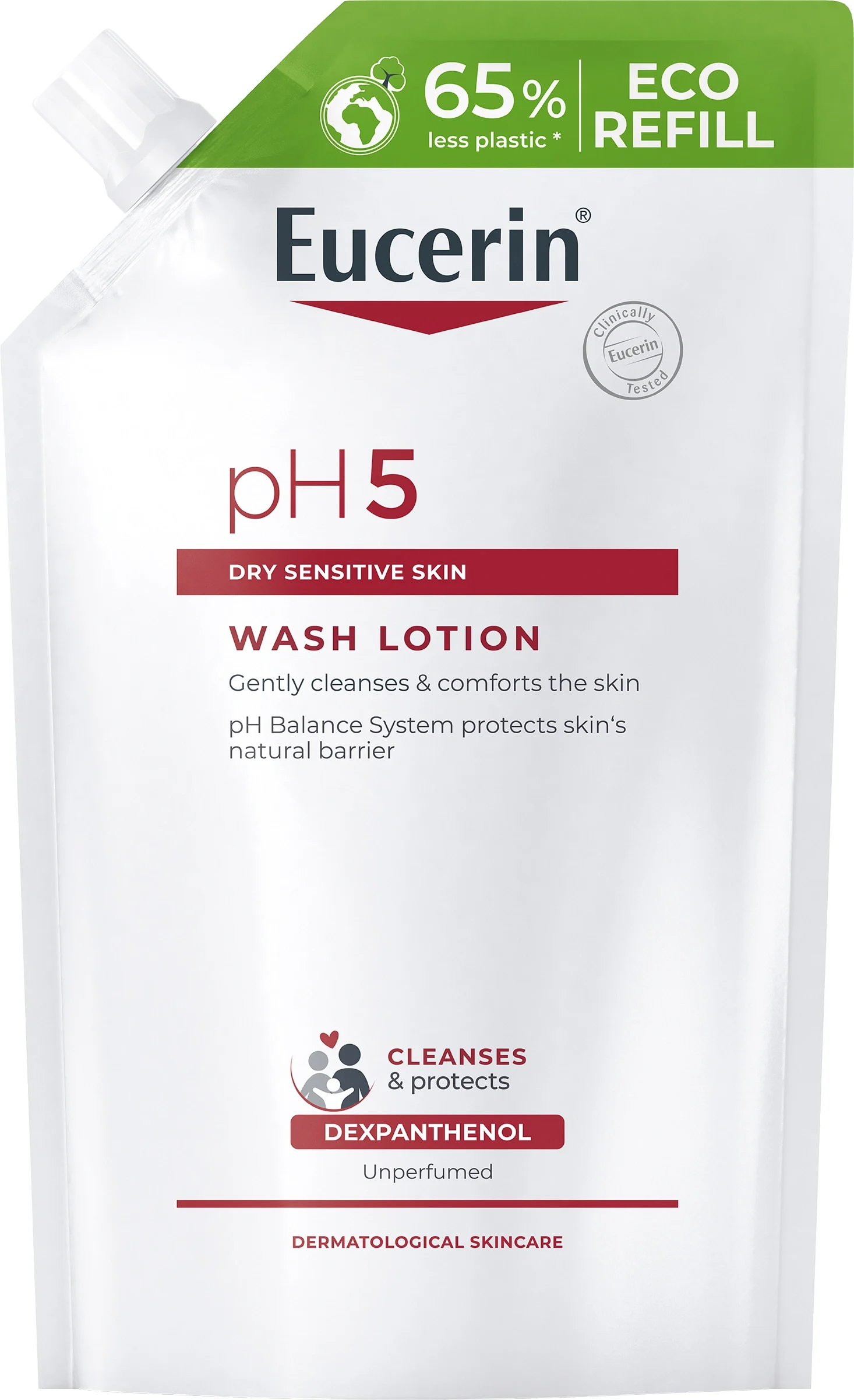 Eucerin pH5 Washlotion oparfymerad refill 400 ml från Eucerin – köp hos Apotek Hjärtat