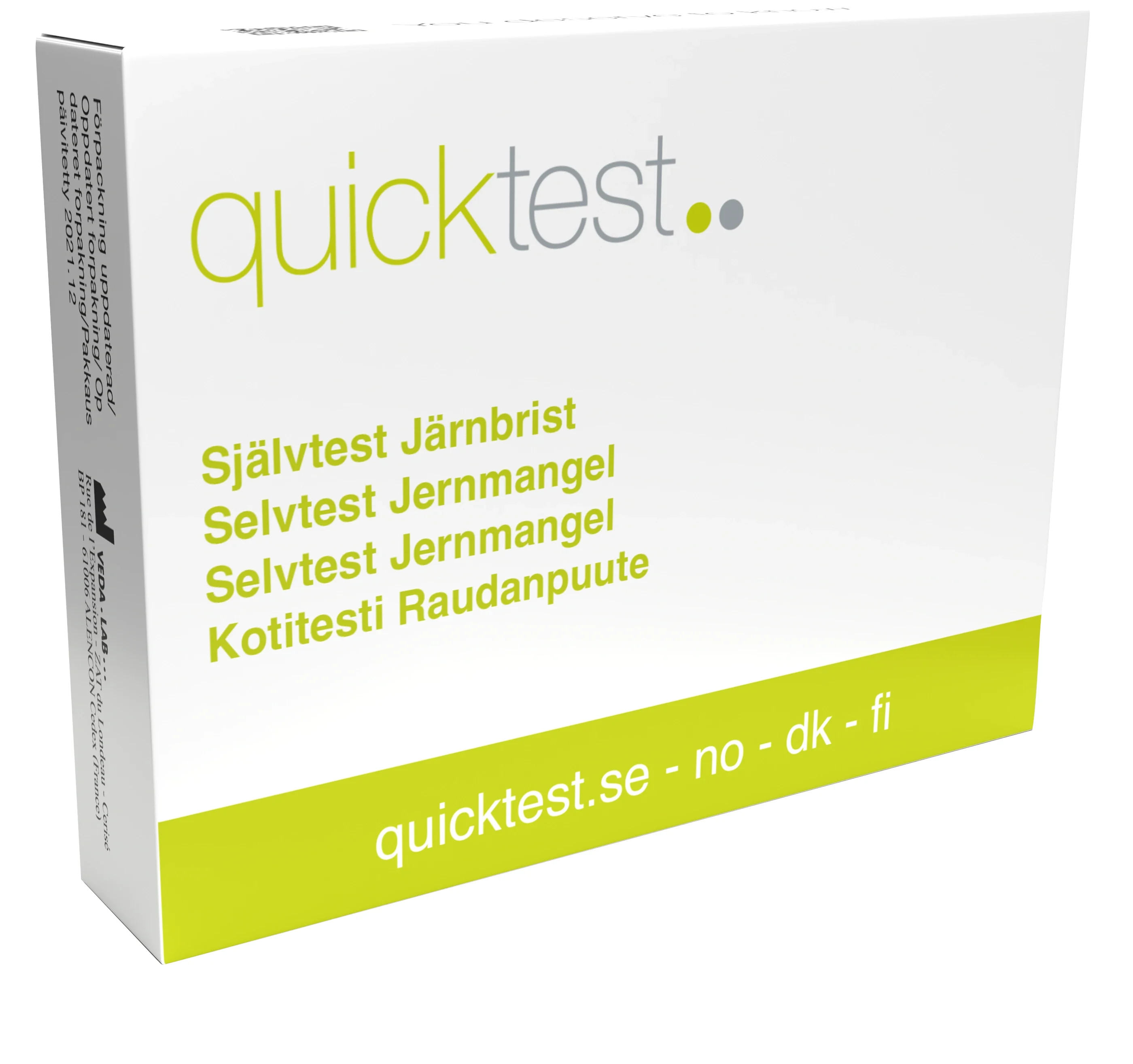 Quicktest Järnbristtest från Quicktest – köp hos Apotek Hjärtat