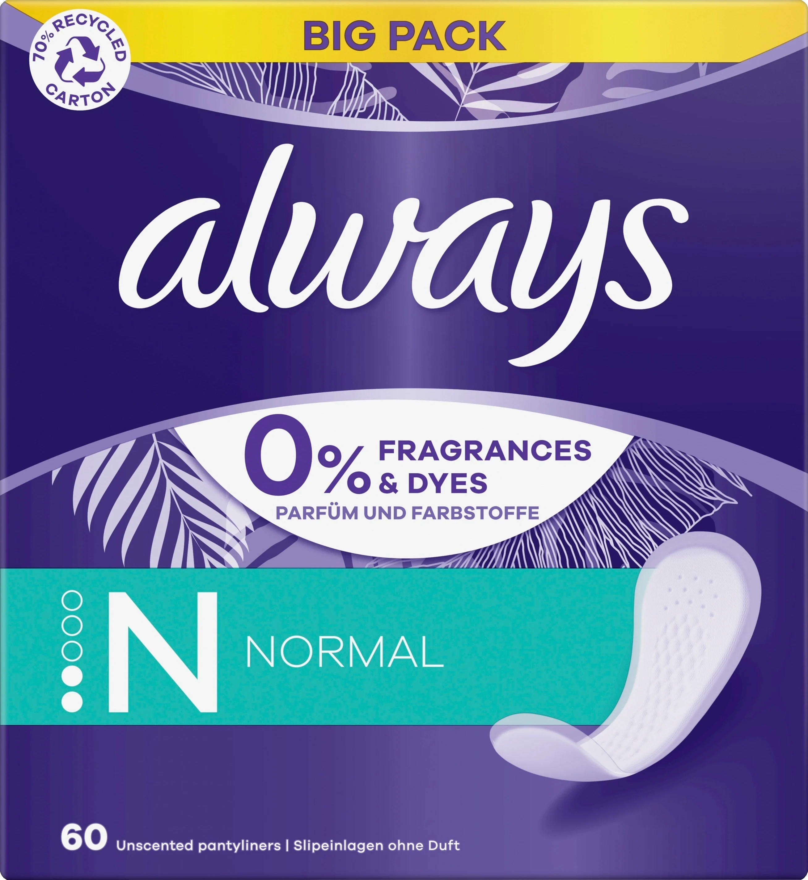 Always Dailies Normal Fresh & Protect Trosskydd 60 st från Always – köp hos Apotek Hjärtat