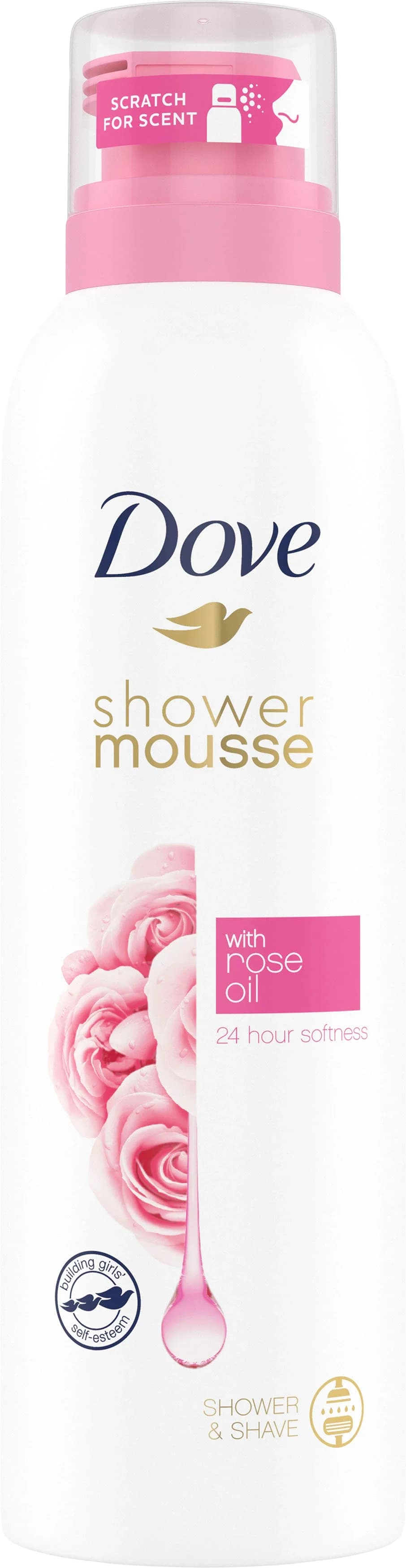 Dove Shower Mousse Rose Oil 200 ml från Dove – köp hos Apotek Hjärtat
