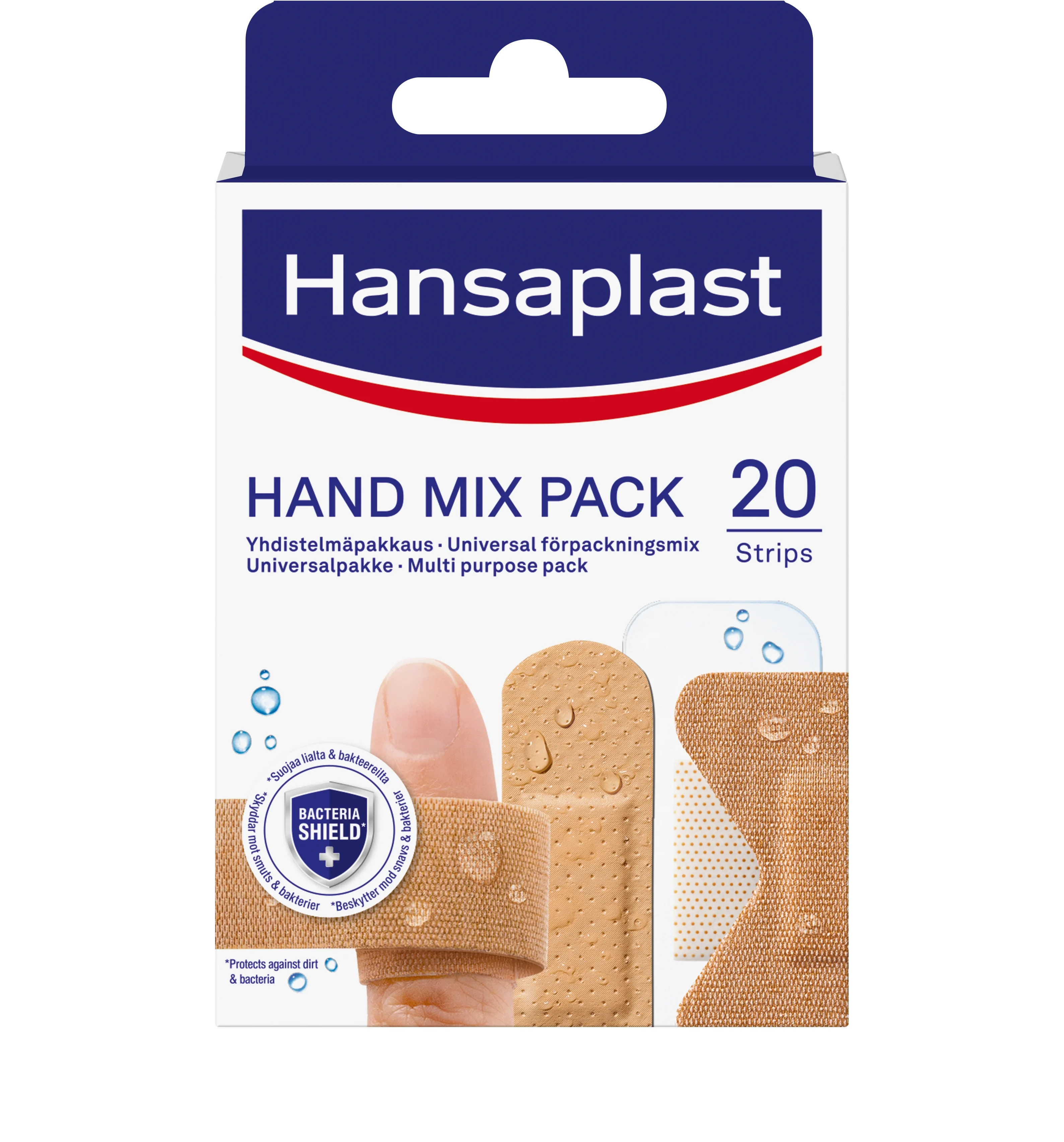 Hansaplast Hand Mix Pack Plåster 20 strips från Hansaplast – köp hos Apotek Hjärtat
