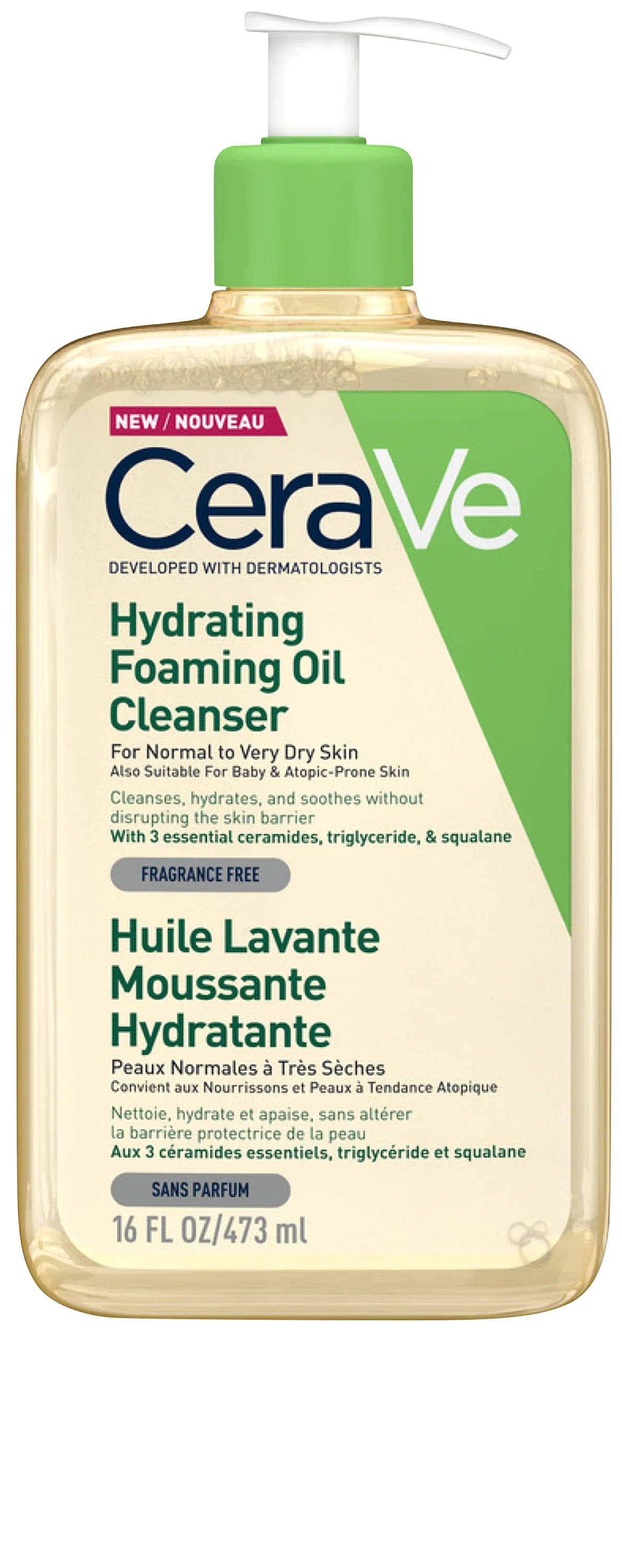 CeraVe Hydrating Foaming Oil Cleanser 473 ml från CeraVe – köp hos Apotek Hjärtat