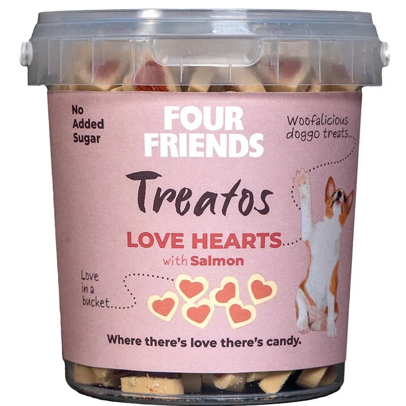 FourFriends Dog Treatos Love Hearts 500 g från FourFriends – köp hos Apotek Hjärtat