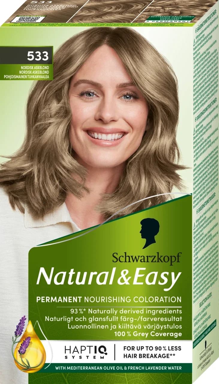 Schwarzkopf Natural & Easy Hårfärg 533 Askblond från Schwarzkopf - köp hos Apotek Hjärtat
