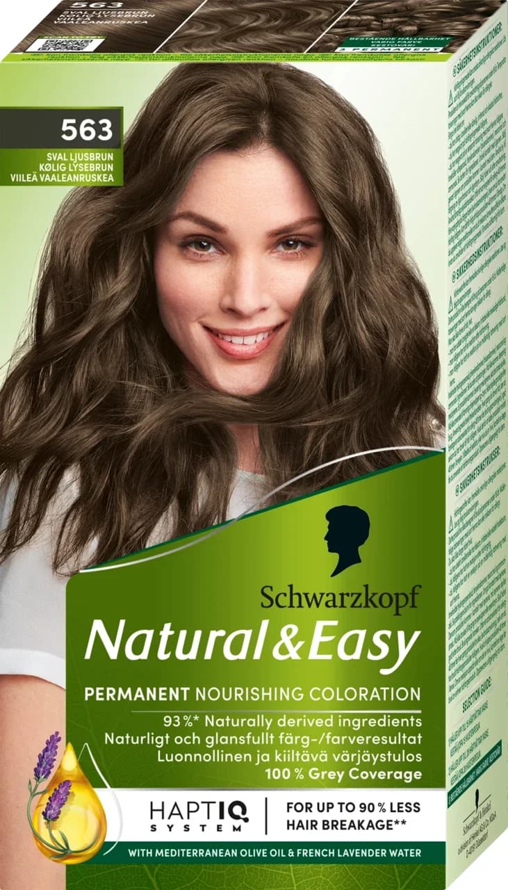 Schwarzkopf Natural & Easy Hårfärg 563 Sval Ljusbrun från Schwarzkopf - köp hos Apotek Hjärtat