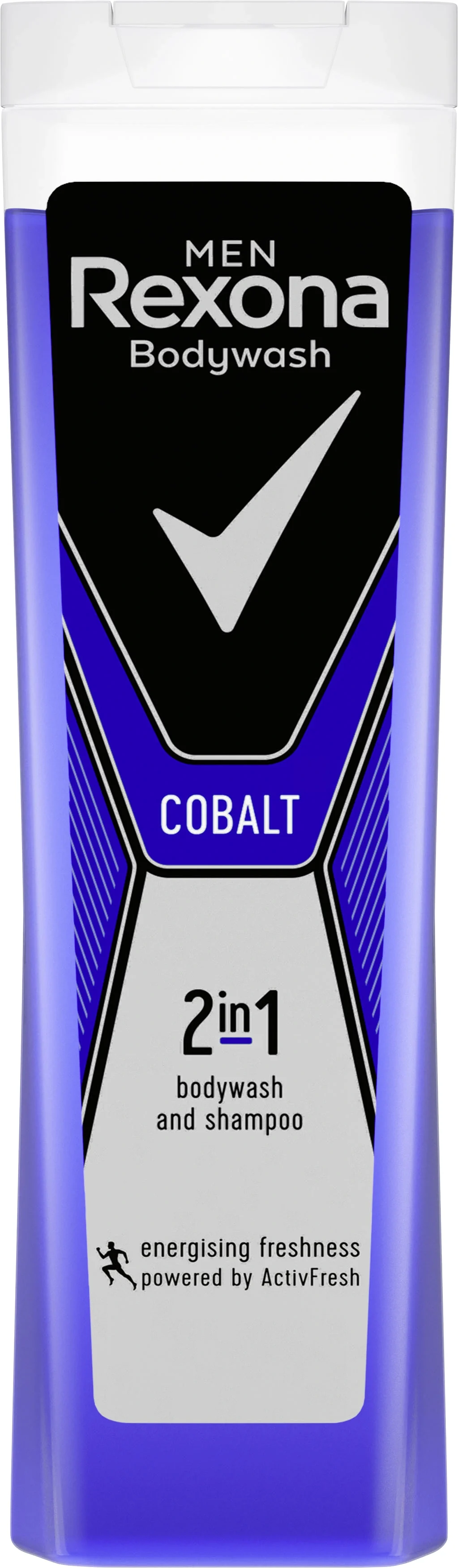 Rexona 2 in 1 Body wash and shampoo Cobalt for Men 225 ml från Rexona – köp hos Apotek Hjärtat