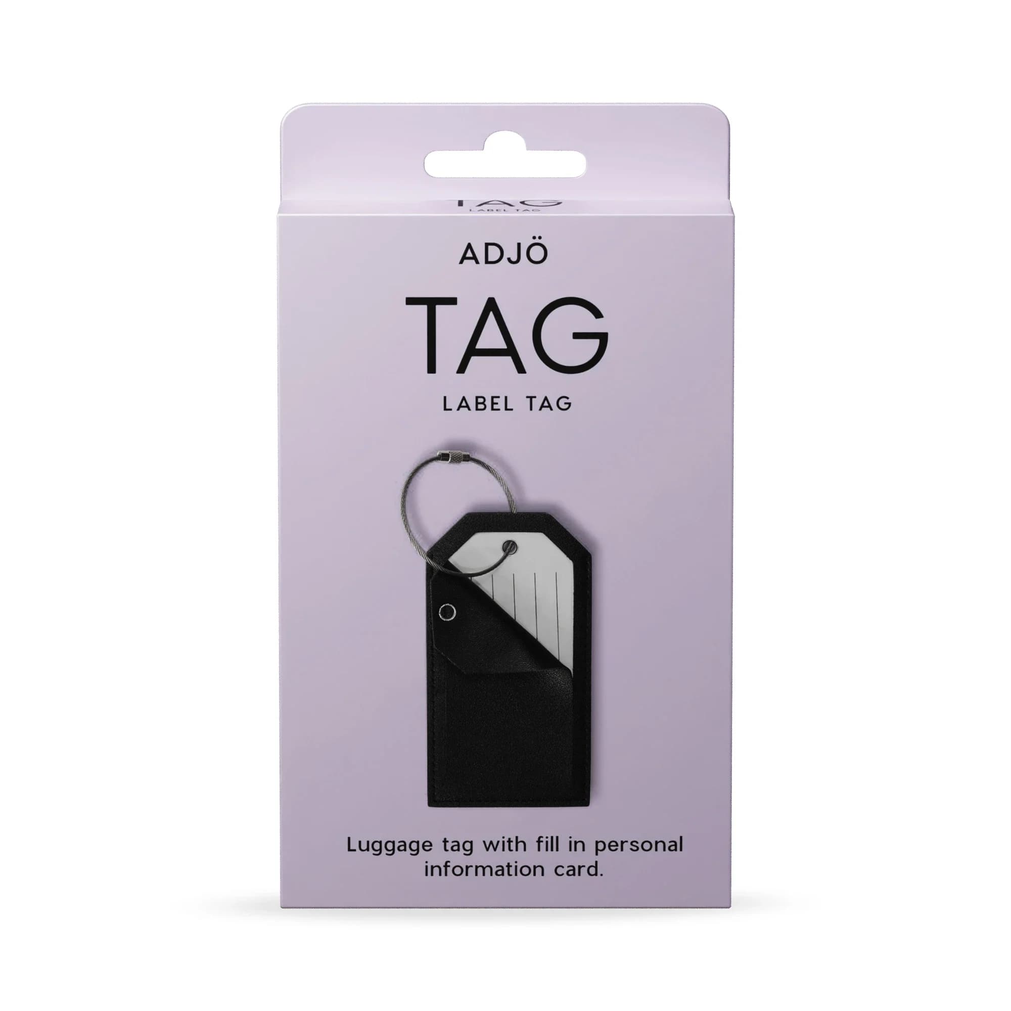 ADJÖ TAG Luggage tag Black från ADJÖ – köp hos Apotek Hjärtat