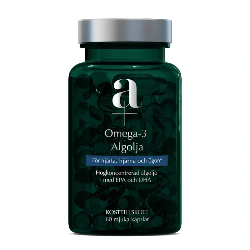 A+ Omega-3 Algolja 60 mjuka kapslar från A+ – köp hos Apotek Hjärtat