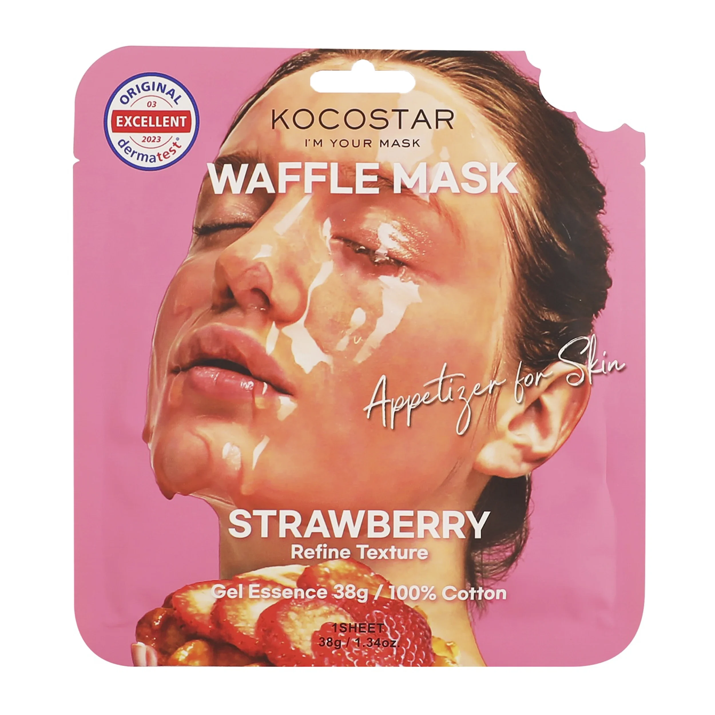 Kocostar Waffle Mask Strawberry 40 g från Kocostar – köp hos Apotek Hjärtat