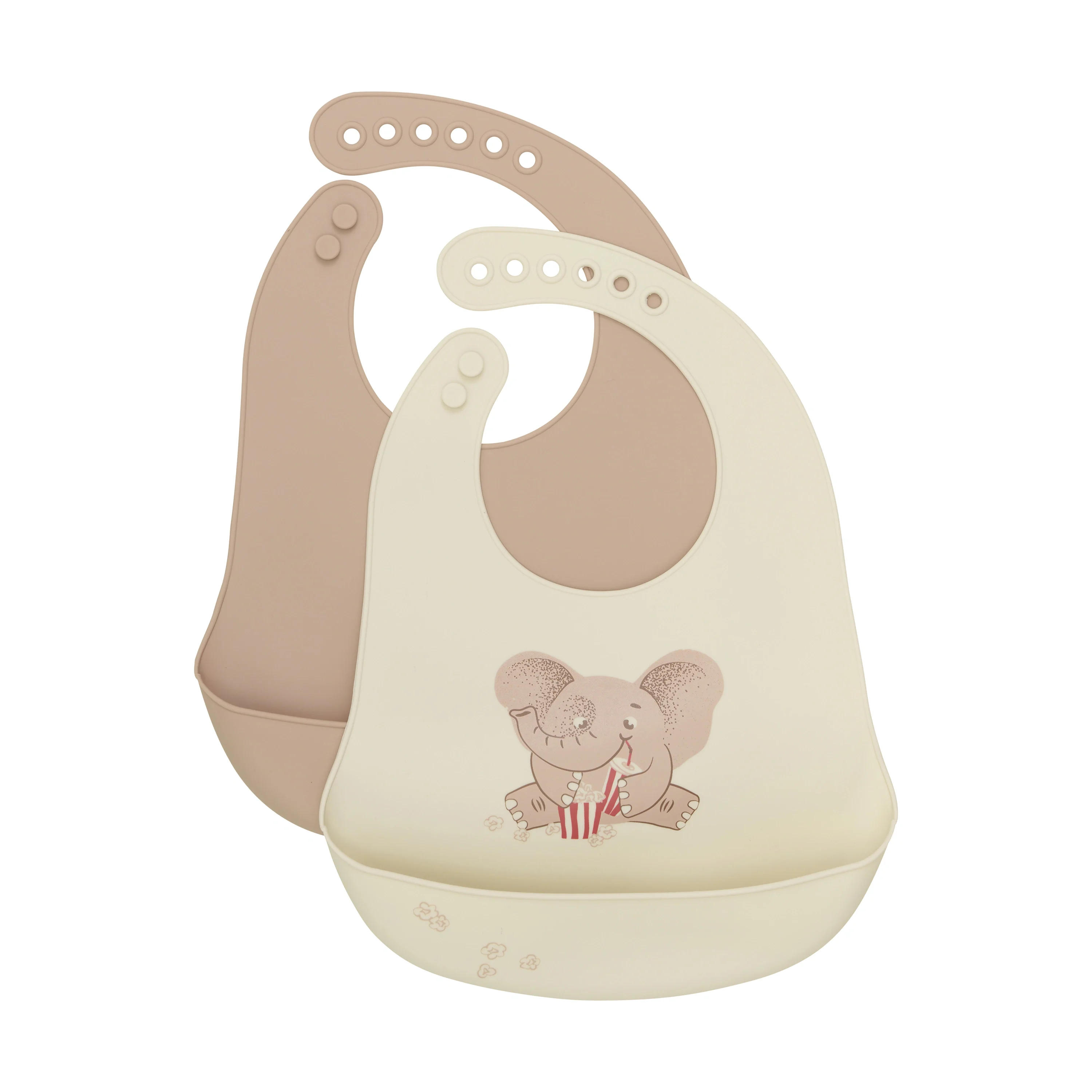 CeLaVi Silicon Bib Warm Taupe 2-pack från Celavi – köp hos Apotek Hjärtat