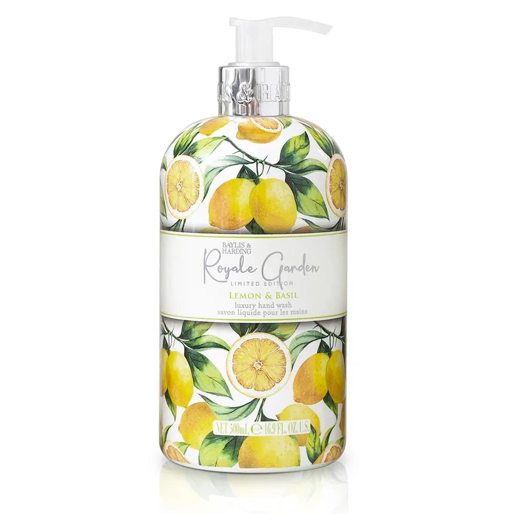 Baylis & Harding Royale Garden Hand Wash Lemon & Basil 500 ml från Baylis & Harding – köp hos Apotek Hjärtat