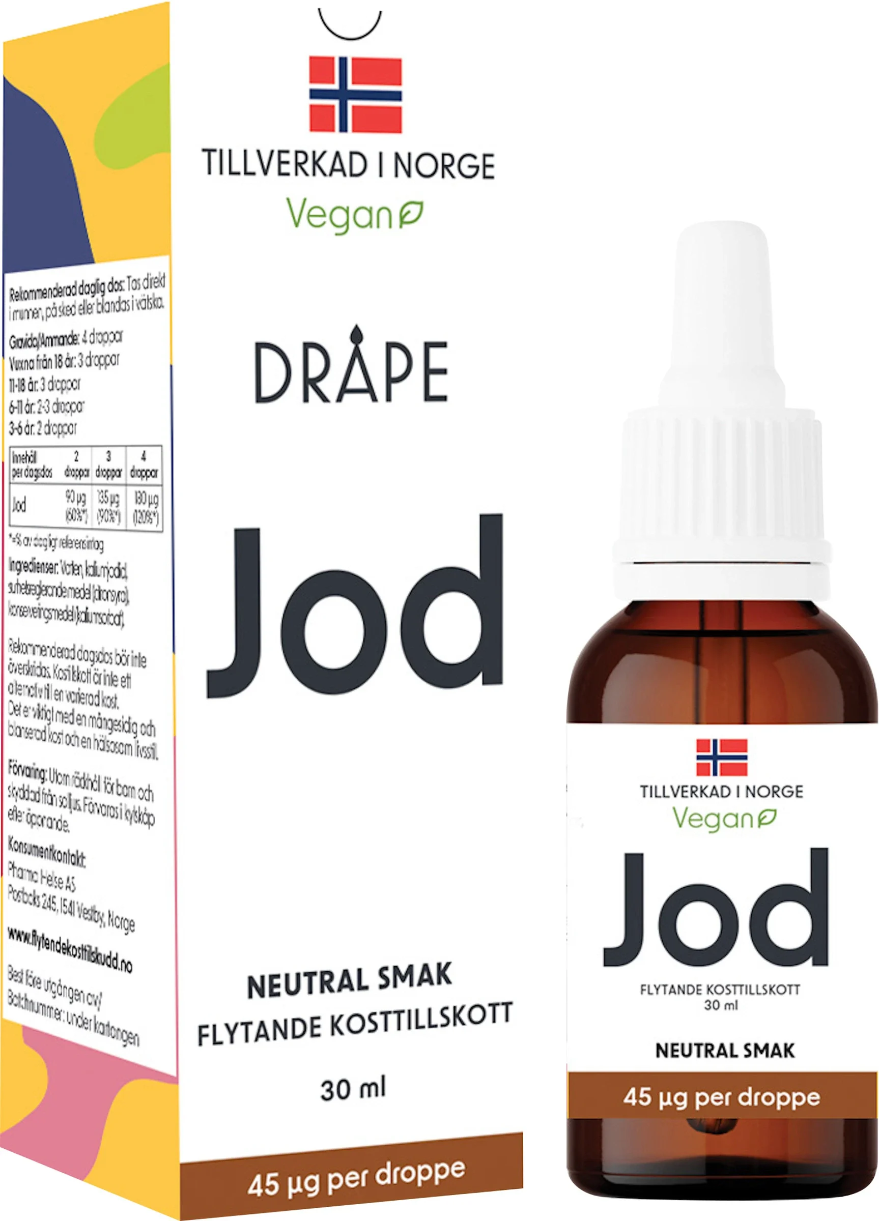 Dråpe Flytande Jod droppar 30 ml från Dråpe – köp hos Apotek Hjärtat