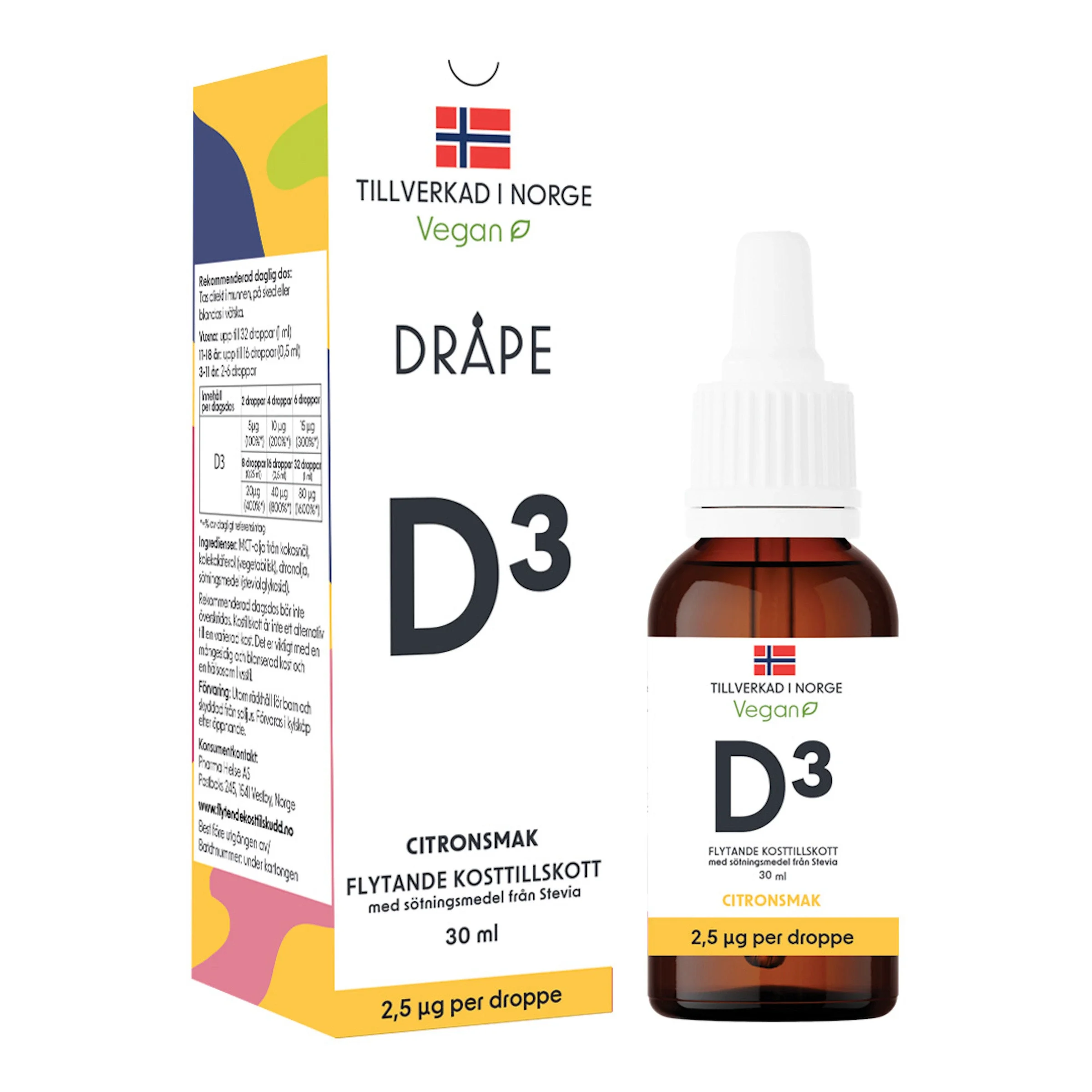 Dråpe Flytande D3 Droppar 30 ml från Dråpe – köp hos Apotek Hjärtat