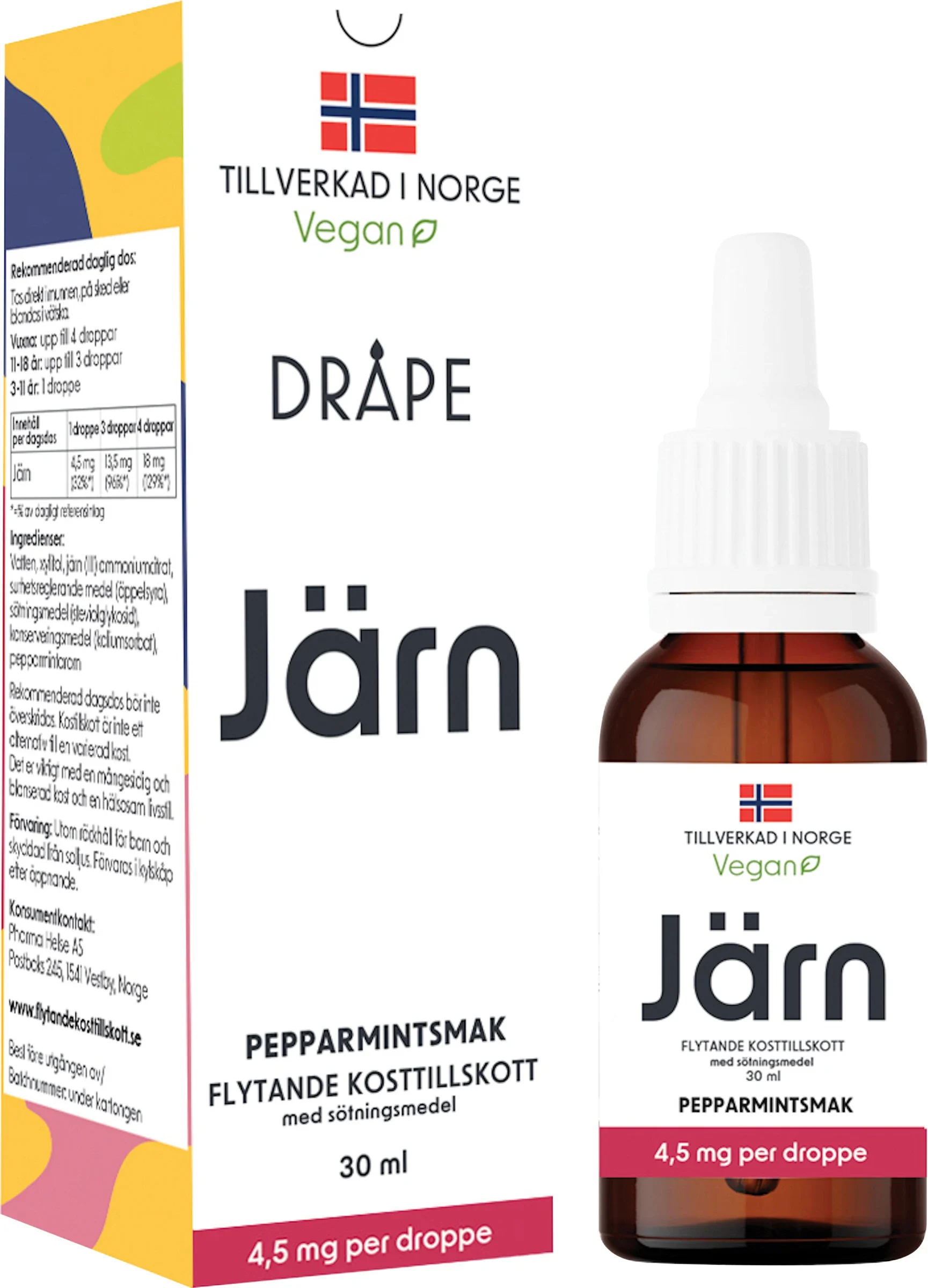 Dråpe Flytande Järn Droppar 30 ml från Dråpe – köp hos Apotek Hjärtat
