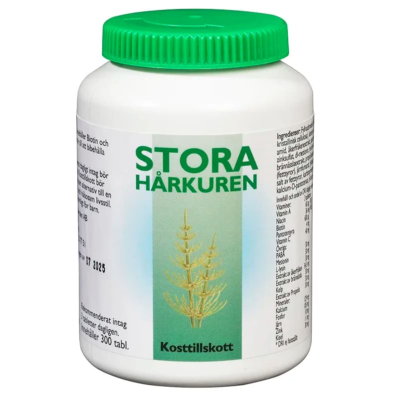 Stora Hårkuren 300 tabletter från BioMedica – köp hos Apotek Hjärtat