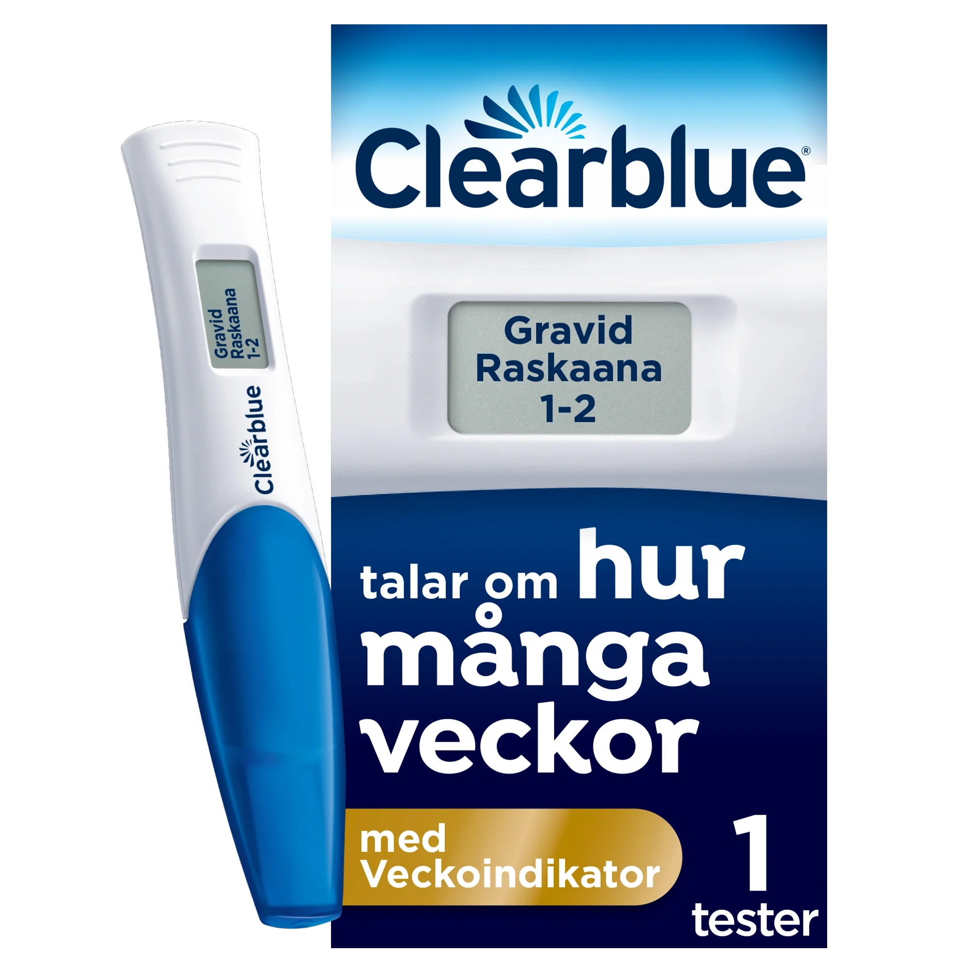 Clearblue Digital Graviditetstest med veckoindikator 1 st från Clearblue – köp hos Apotek Hjärtat