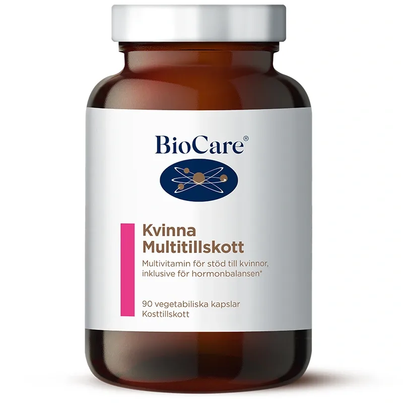 BioCare Kvinna Multitillskott 90 kapslar från BioCare – köp hos Apotek Hjärtat