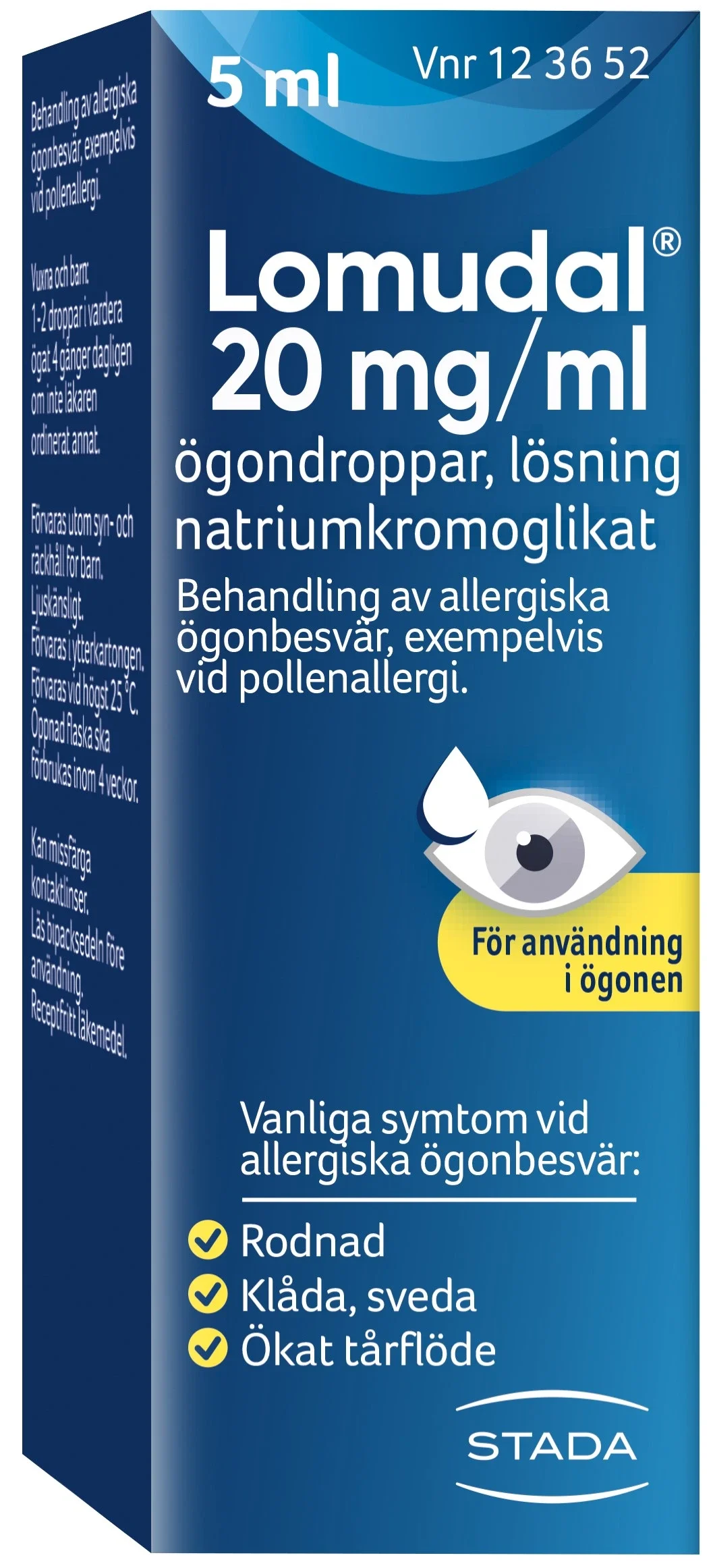 Lomudal ögondroppar 20 mg/ml 5 ml från Lomudal – köp hos Apotek Hjärtat