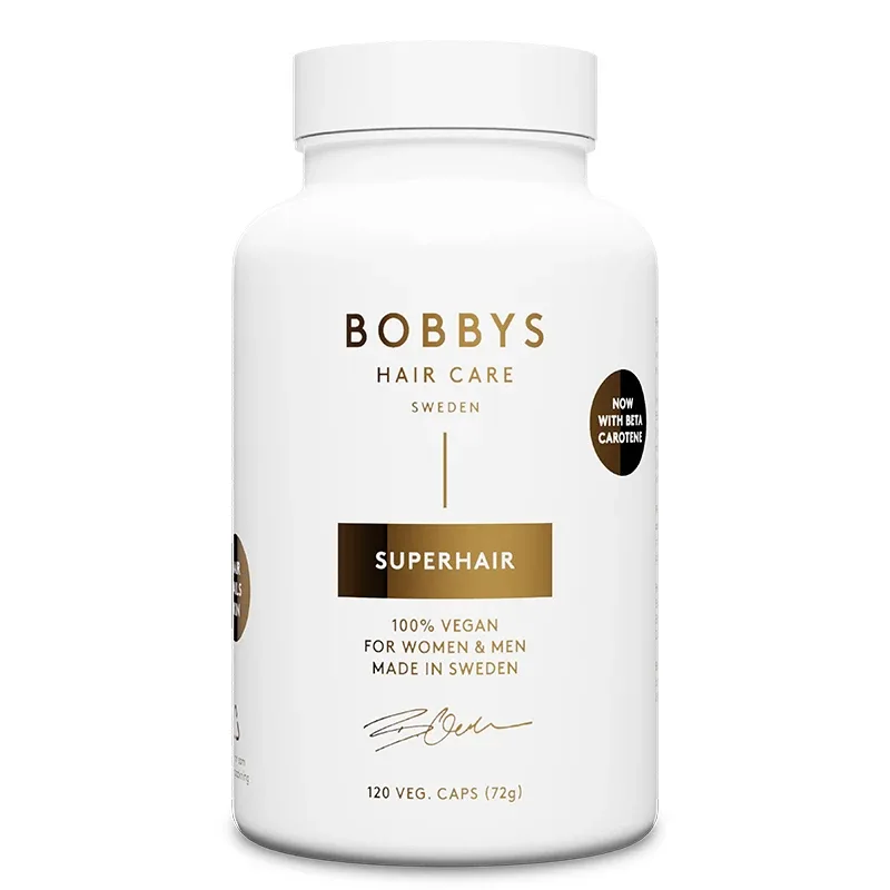 Bobbys Hair Care Sweden Superhair 120 kapslar från Bobbys Hair Care Sweden – köp hos Apotek Hjärtat