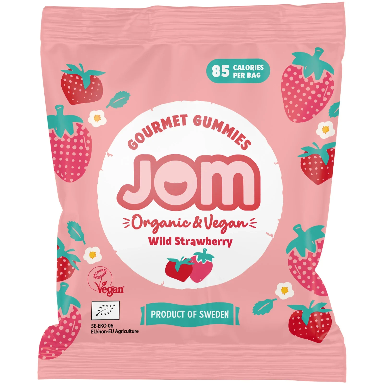 JOM Snack Pack Jordgubb Godis 25 g från JOM – köp hos Apotek Hjärtat