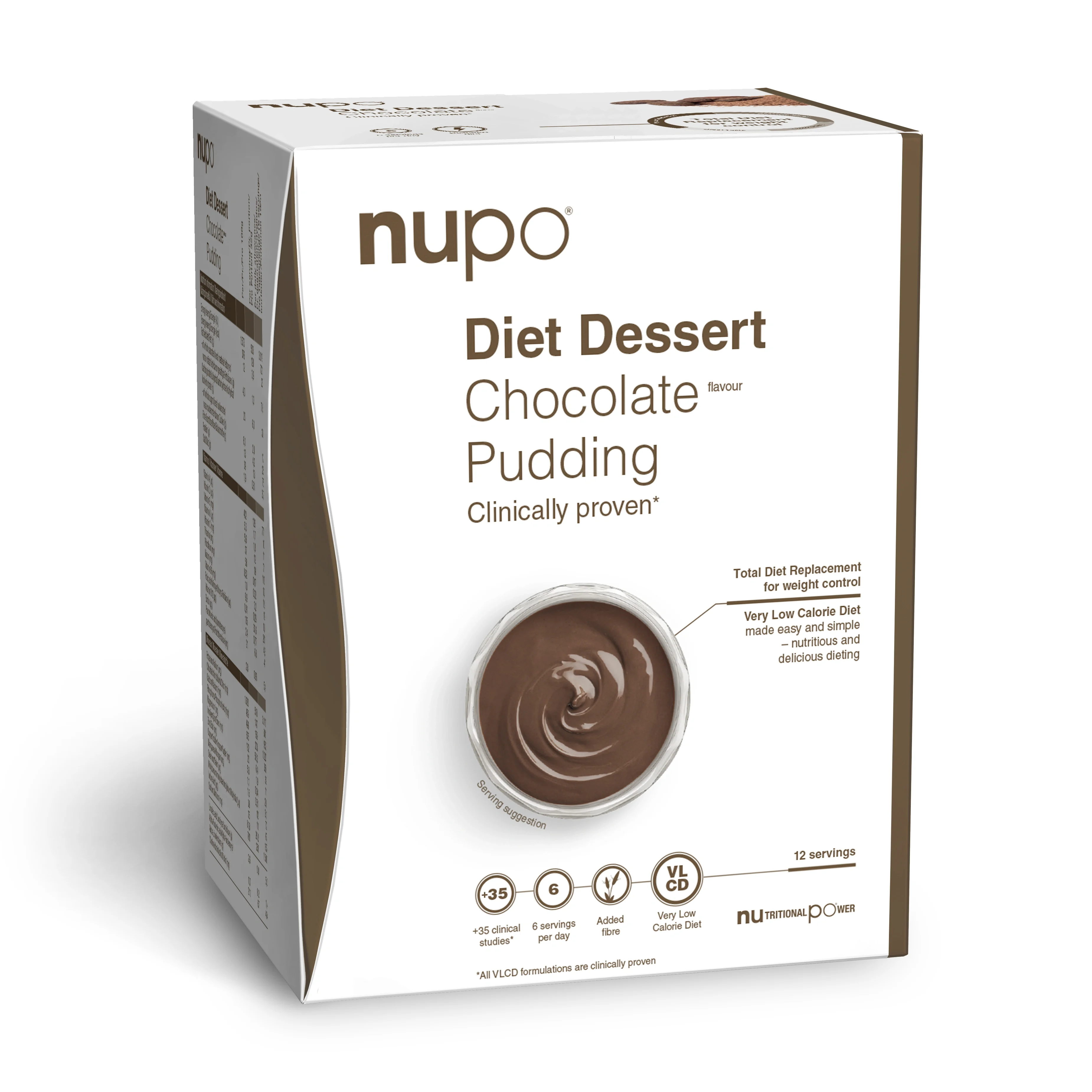 Nupo Diet Dessert Chocolate Pudding 12 portioner från Nupo – köp hos Apotek Hjärtat