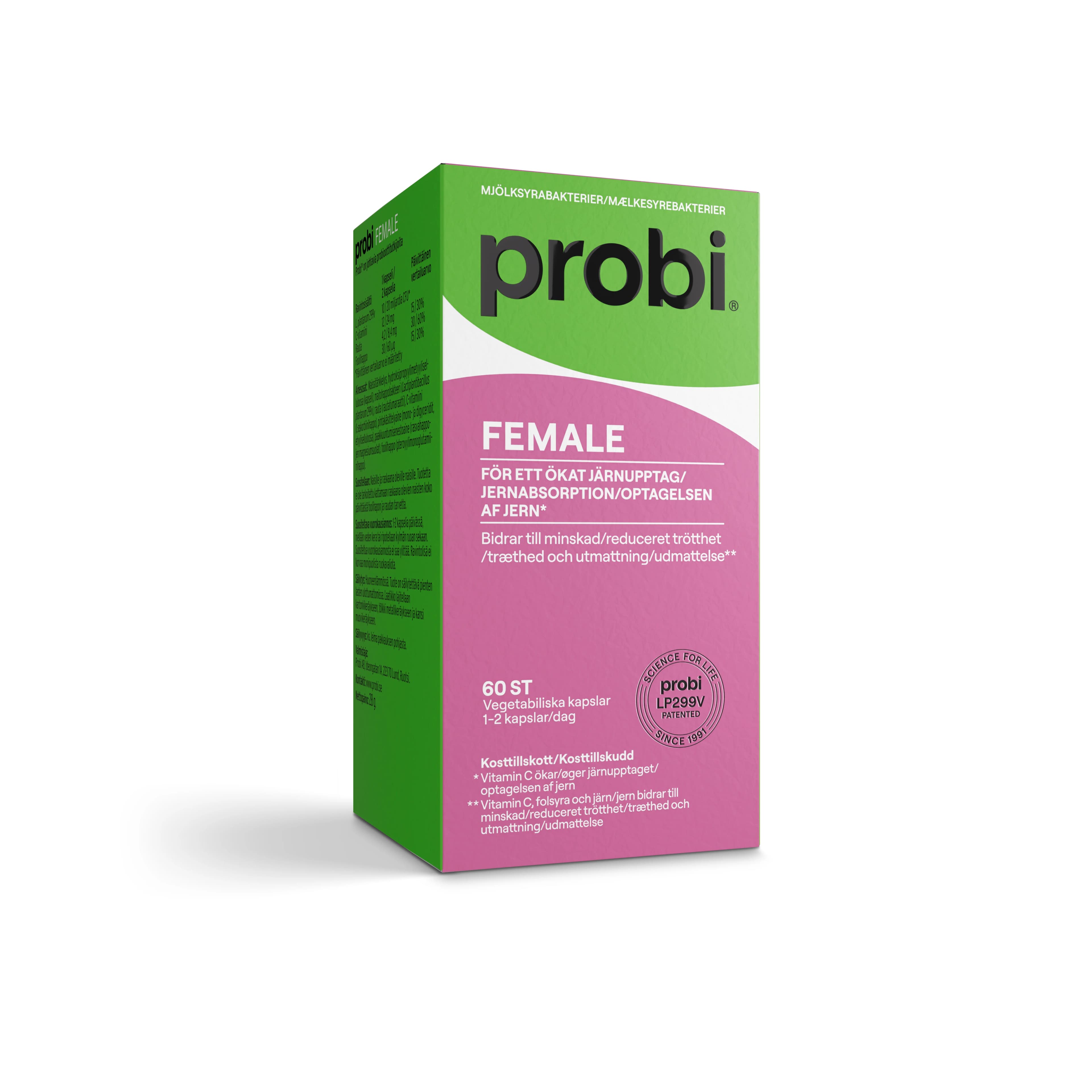 Probi Female kapslar 60 st från Probi – köp hos Apotek Hjärtat