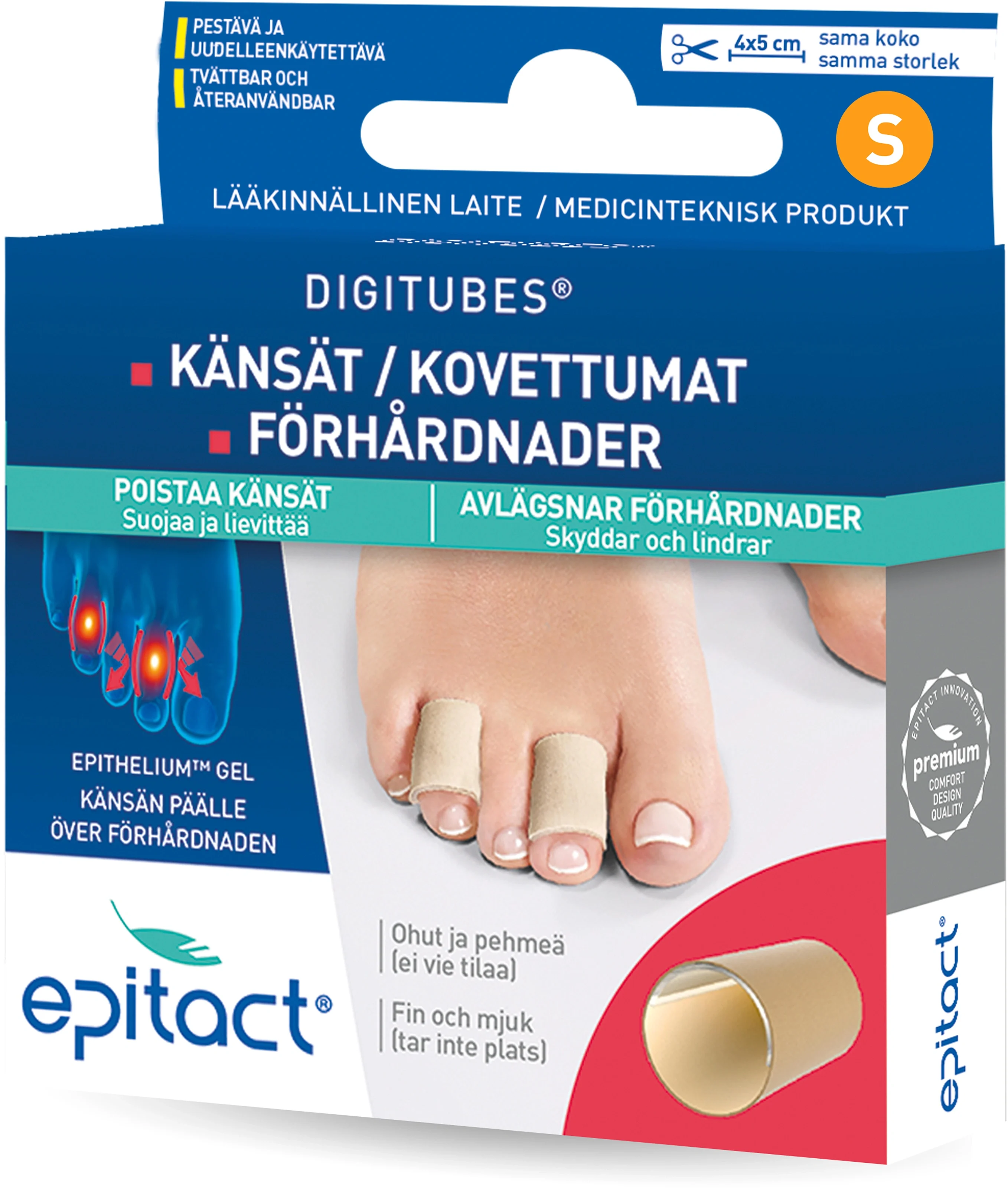Epitact Digitubes 4 st S från Epitact – köp hos Apotek Hjärtat