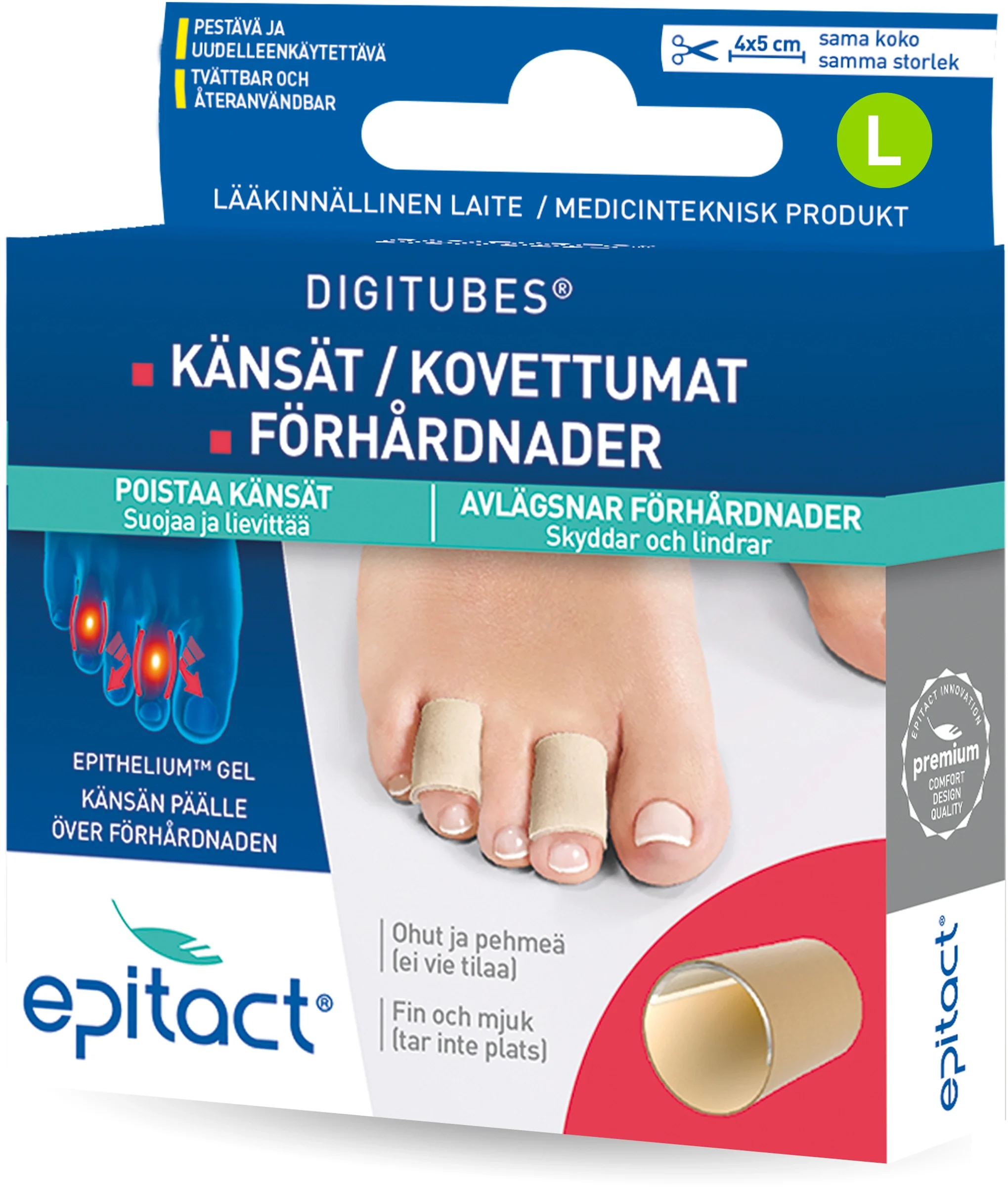Epitact Digitubes 4 st L från Epitact – köp hos Apotek Hjärtat