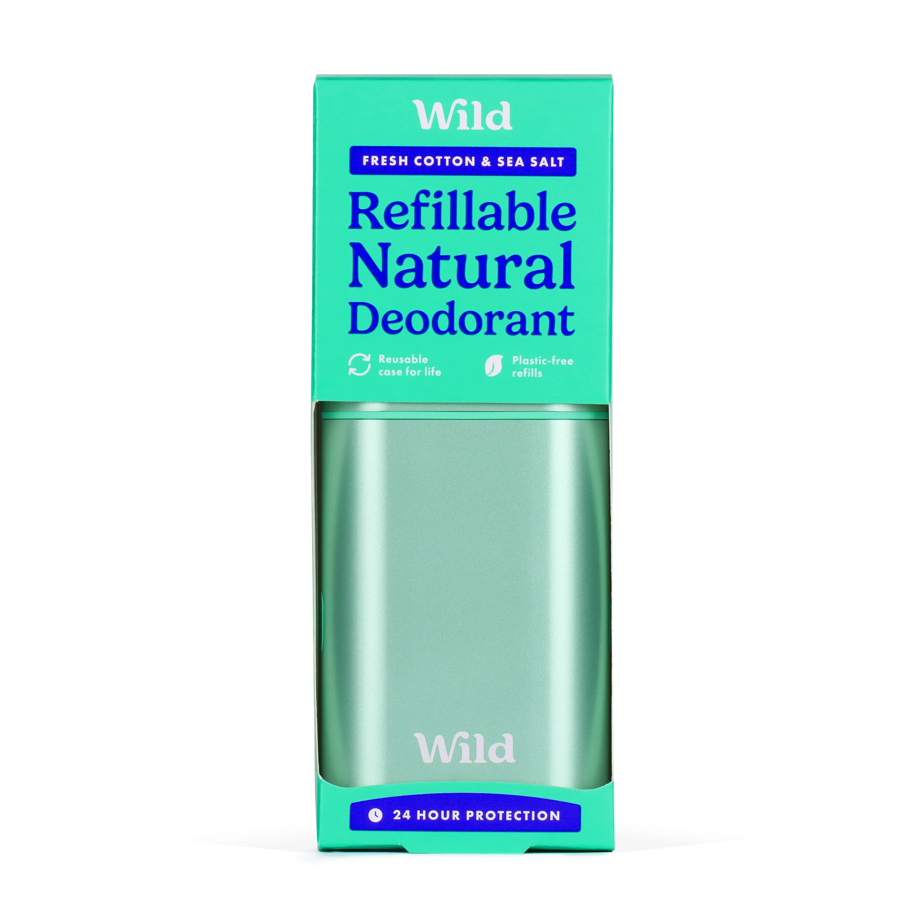 Wild Aqua Case Fresh Cotton & Sea Salt Deo Starter Pack 40g från Wild – köp hos Apotek Hjärtat
