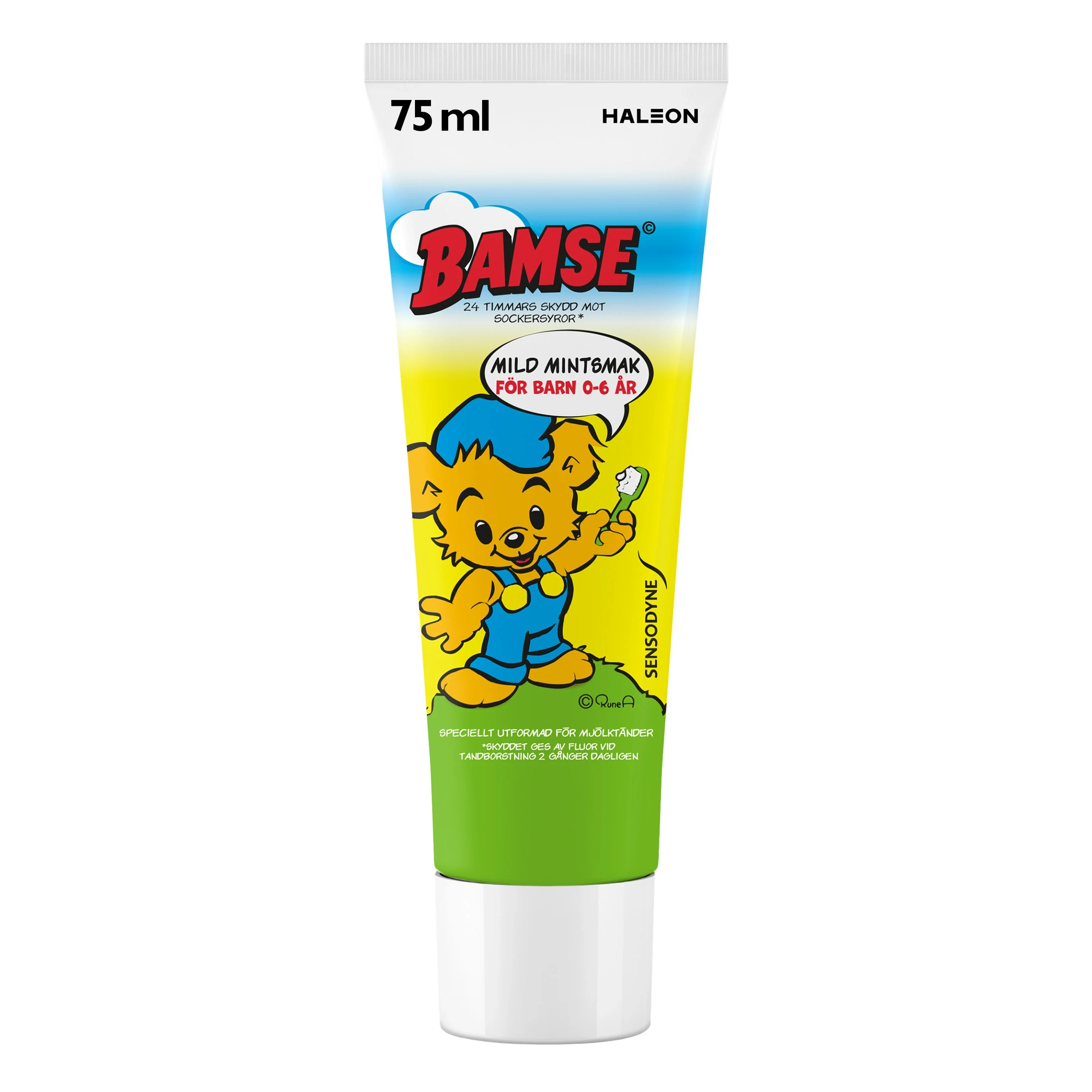 Sensodyne Bamse Tandkräm 0-6 år 75 ml från Sensodyne, Bamse – köp hos Apotek Hjärtat