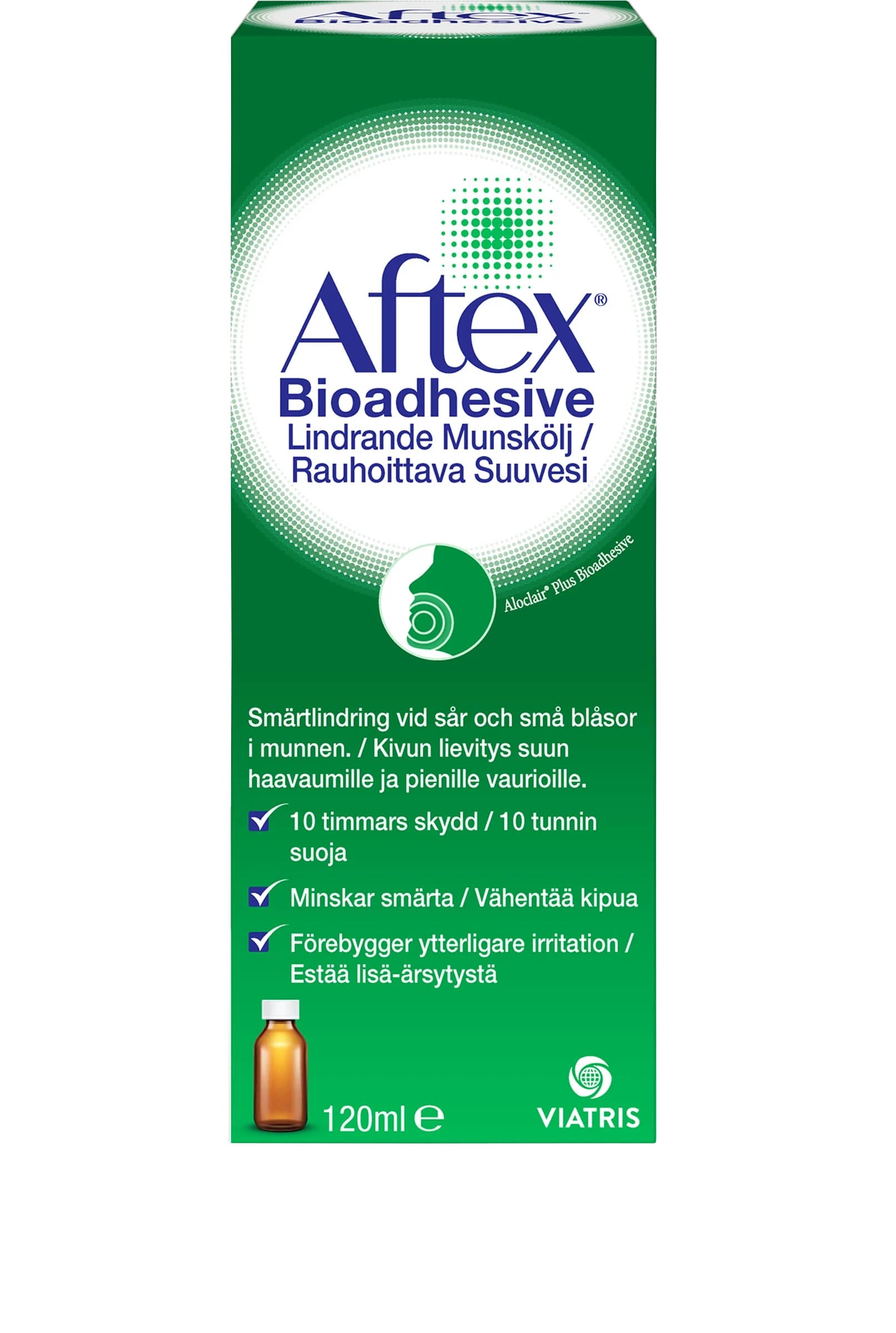 Aftex Bioadheisve Lindrande Munskölj 120 ml – från Aftex – 175 kr – hos Apotek Hjärtat
