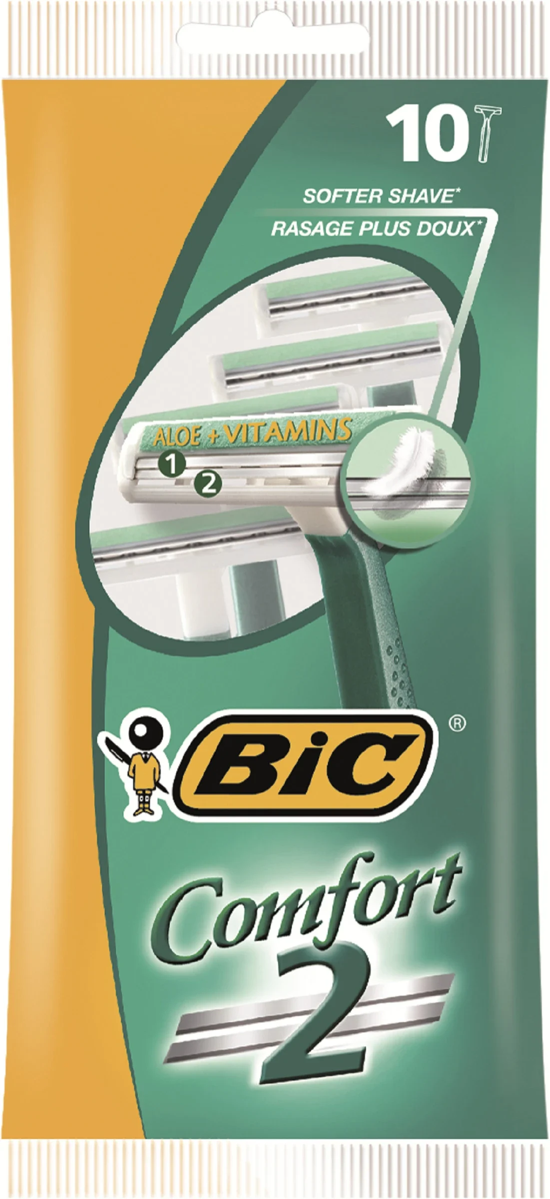 BIC Comfort 2 Tvåbladiga Engångshyvlar för Män 10-pack från Bic – köp hos Apotek Hjärtat