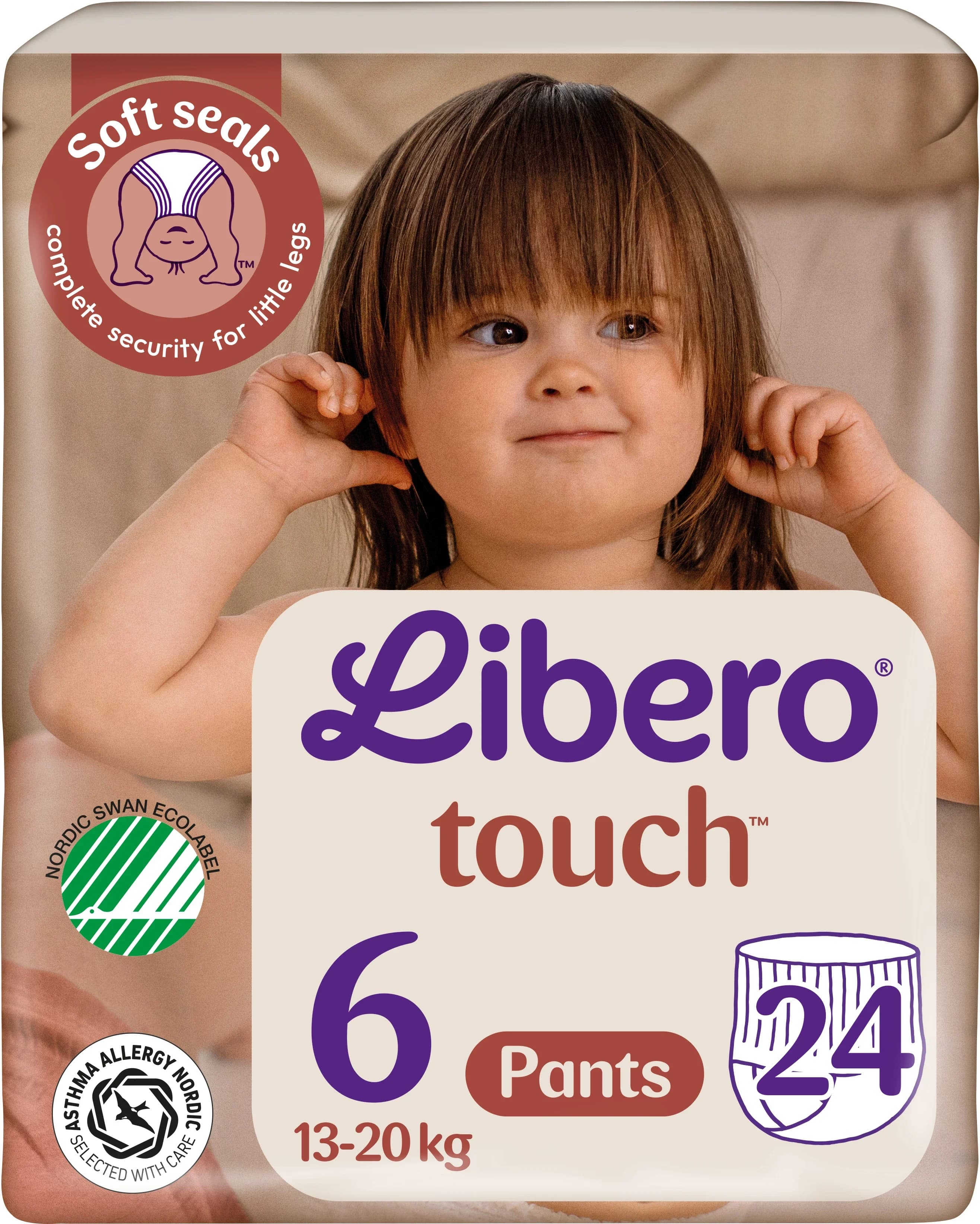 Libero Touch 6 Byxblöjor 13-20 kg 24 st från Libero – köp hos Apotek Hjärtat