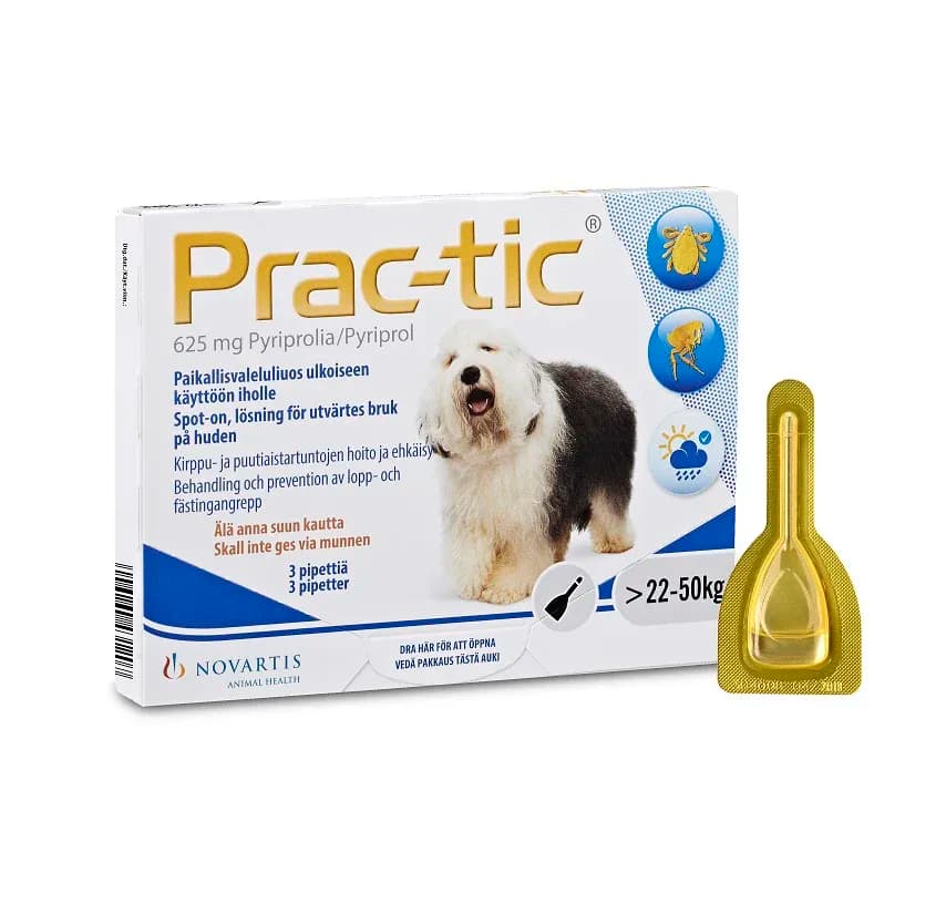 Prac-tic Spot-on lösning endospipett 625 mg 3 x 5,0 ml från Prac-tic – köp hos Apotek Hjärtat