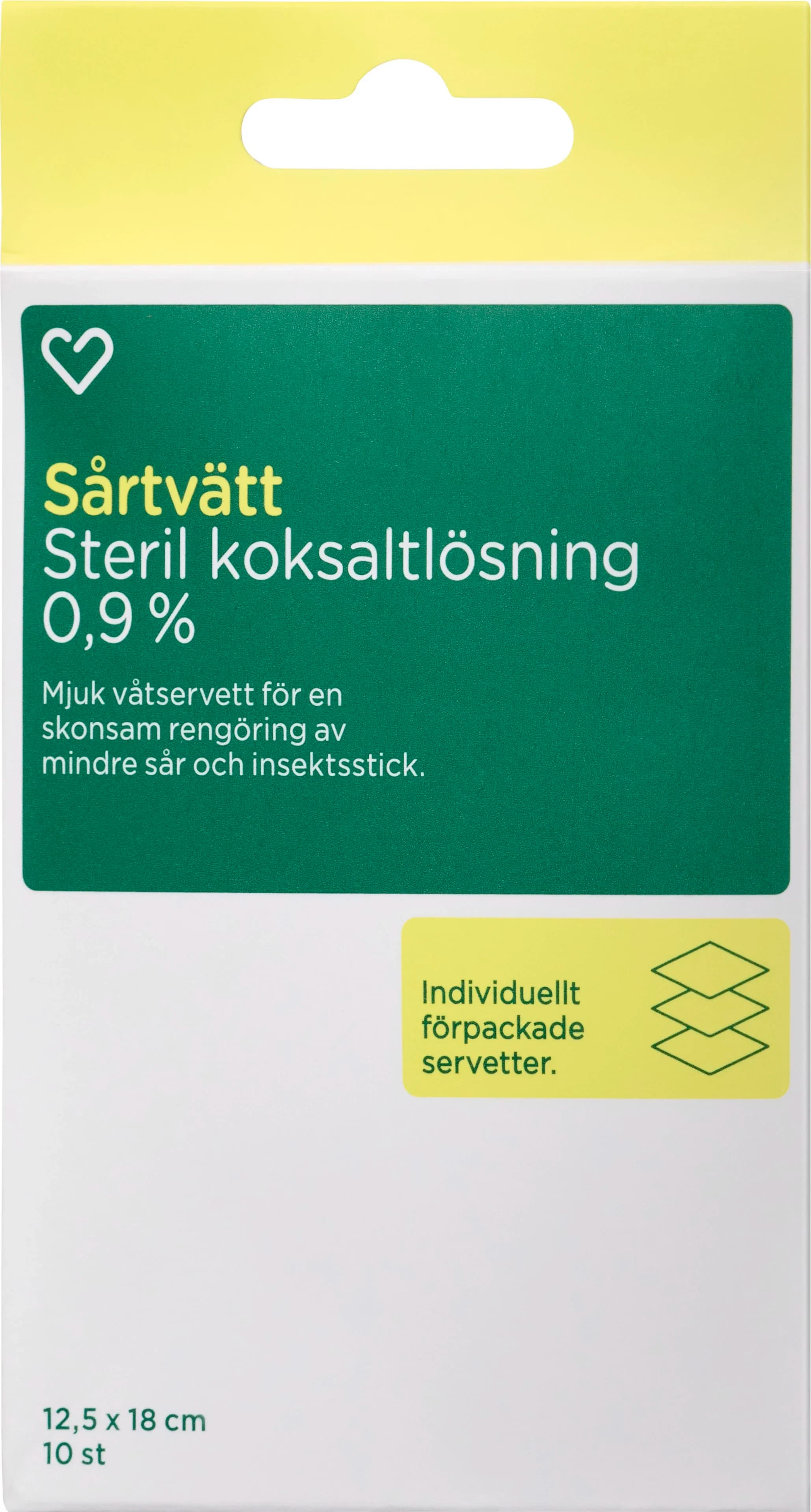 Hjärtats Sårtvätt 10 st från Hjärtats – köp hos Apotek Hjärtat