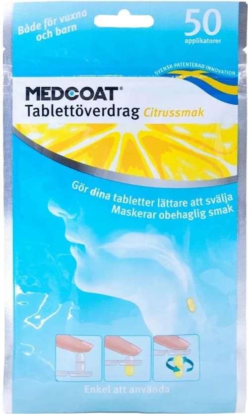 Medcoat Tablettöverdrag Citrussmak 50 st från MedCoat – köp hos Apotek Hjärtat