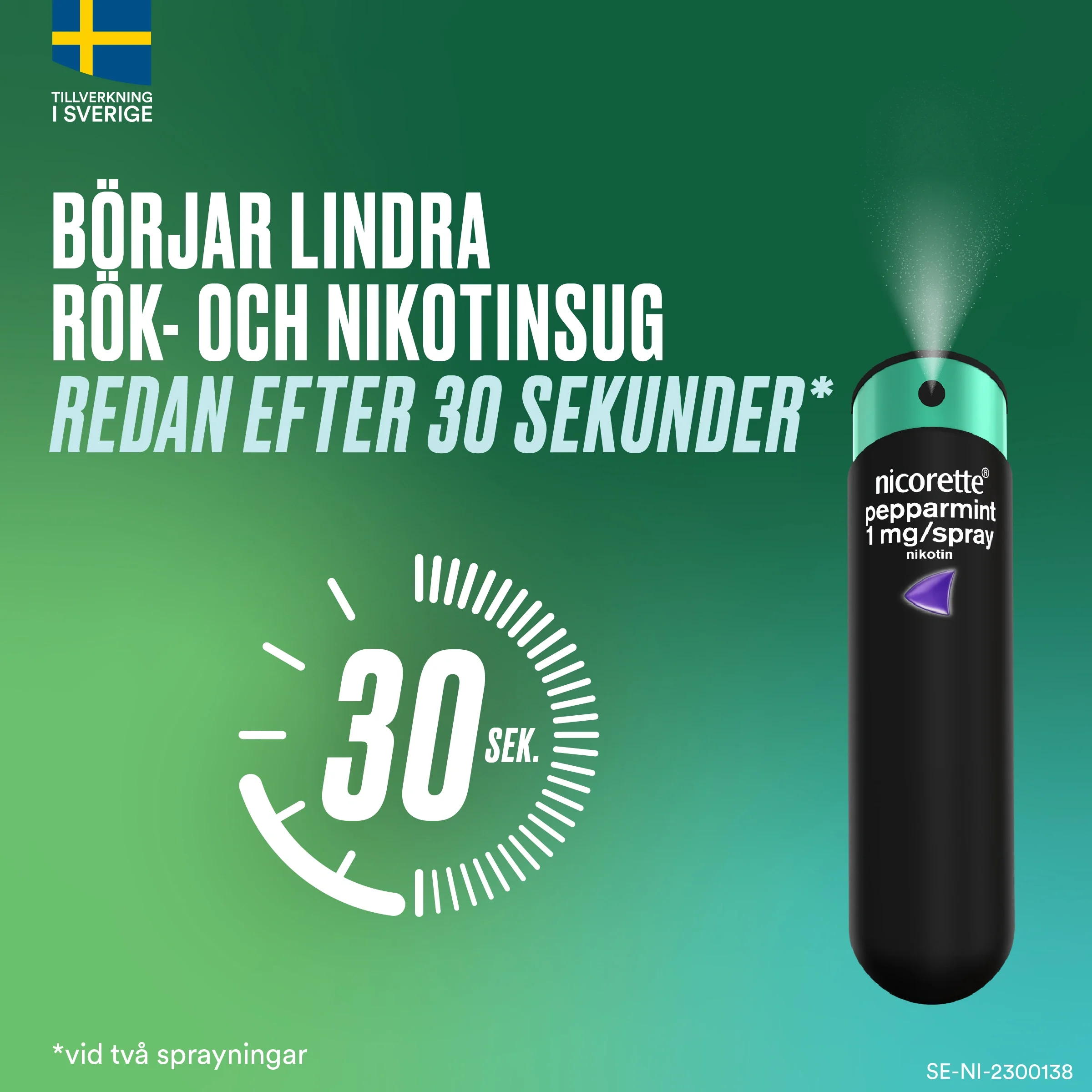 Nicorette Fruktmint munhålespray 1 mg/spray 150 sprayningar från Nicorette – köp hos Apotek Hjärtat