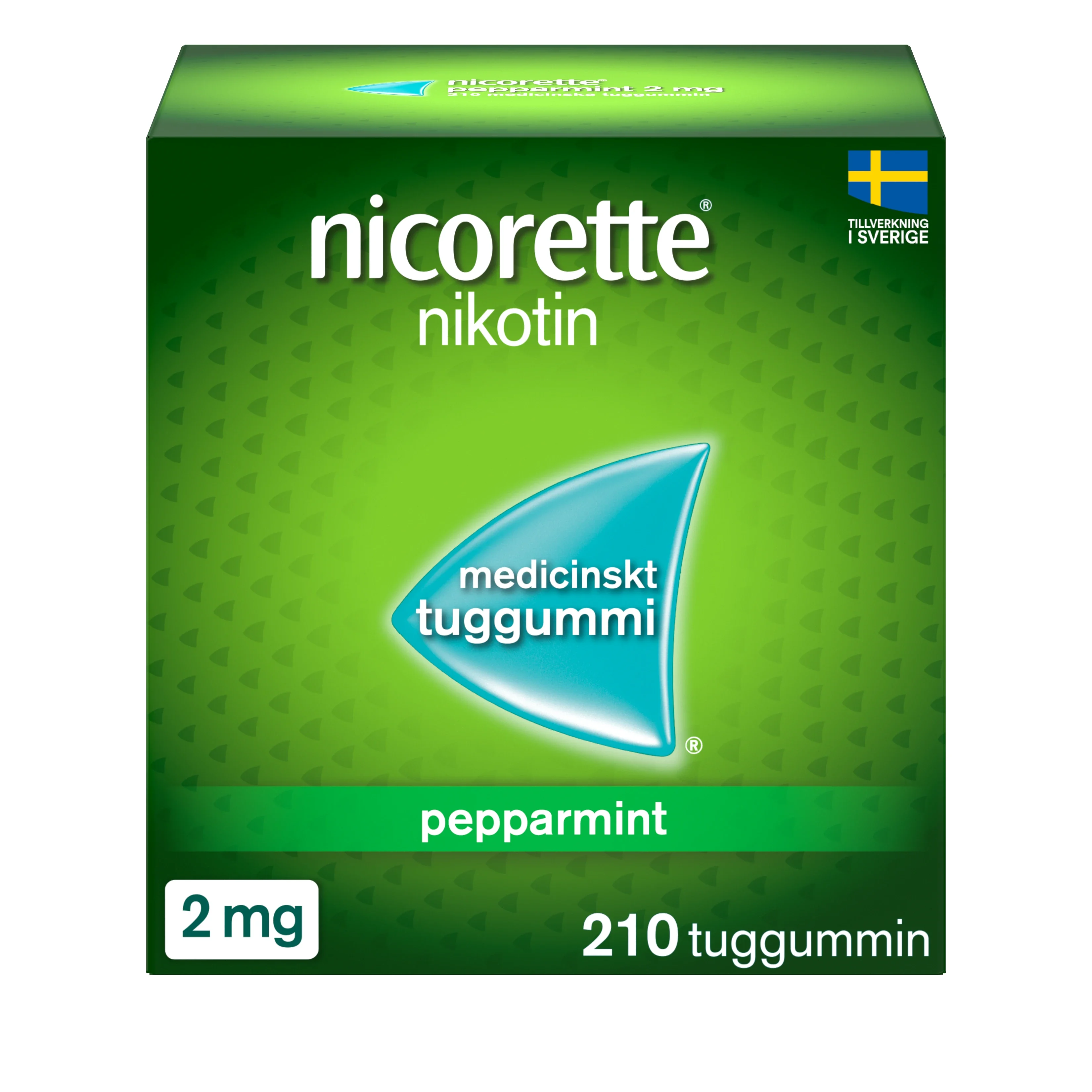 Nicorette Pepparmint medicinskt tuggummi 2 mg 210 st från Nicorette – köp hos Apotek Hjärtat