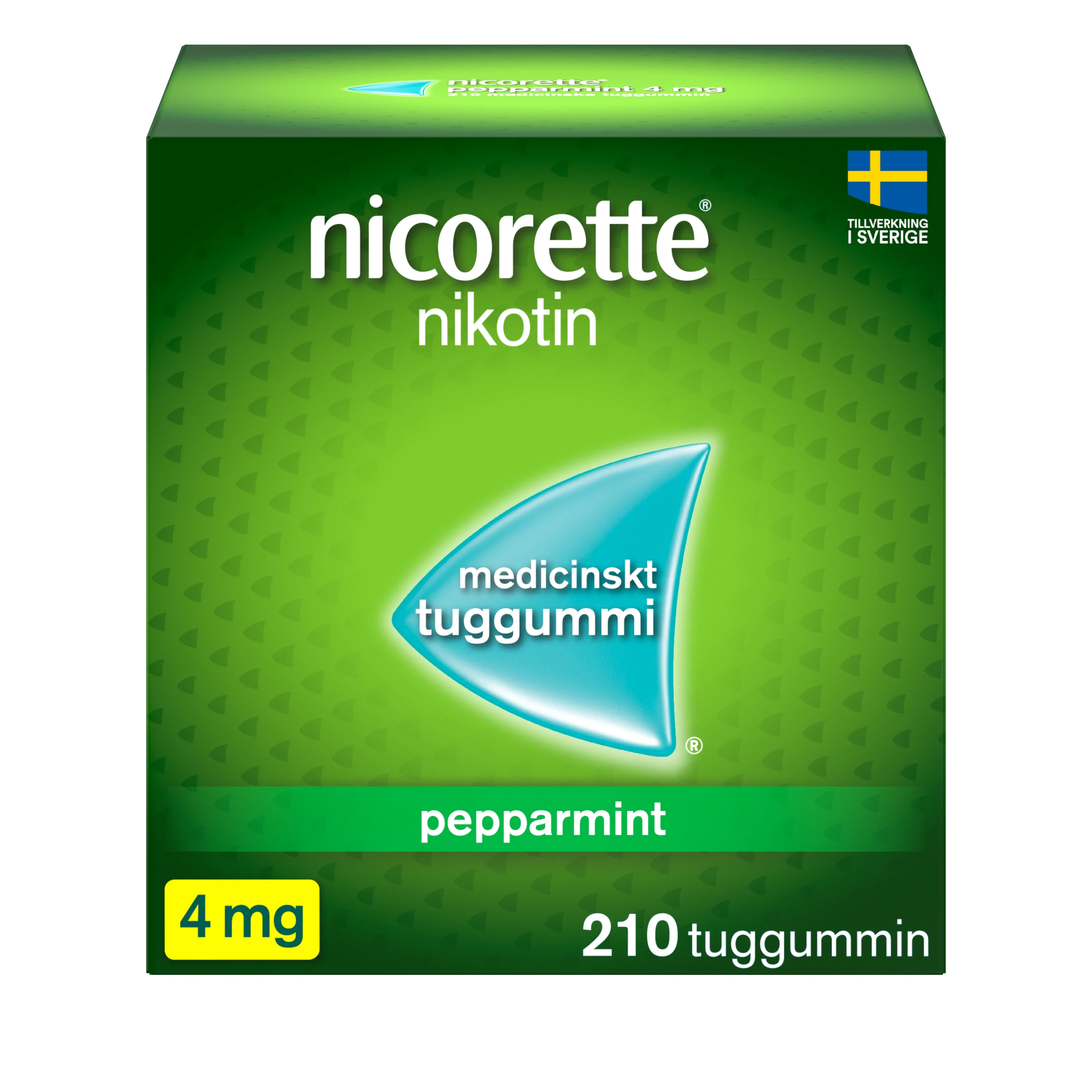 Nicorette Pepparmint medicinskt tuggummi 4 mg 210 st från Nicorette – köp hos Apotek Hjärtat