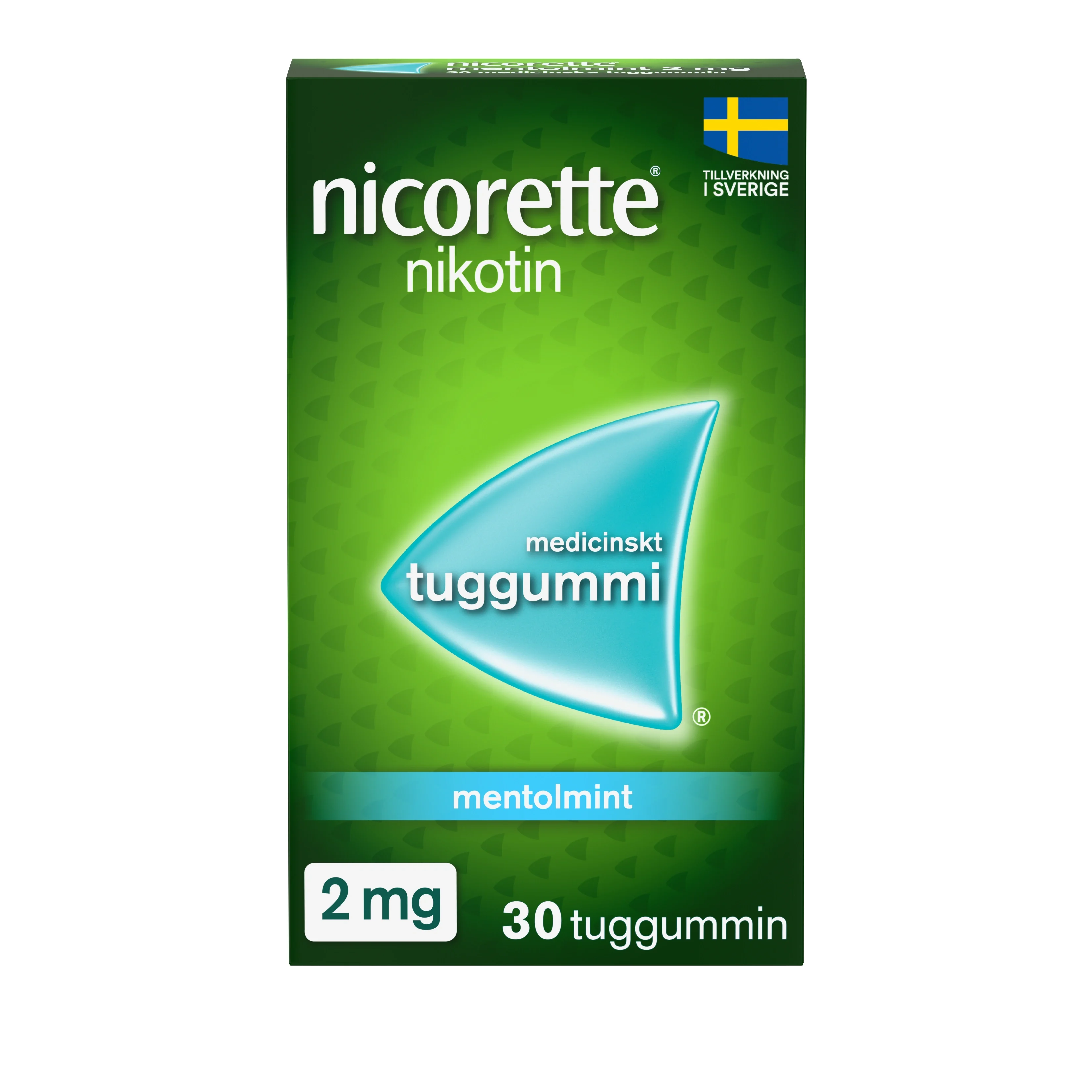 Nicorette Mentolmint medicinskt tuggummi 2 mg 30 st från Nicorette – köp hos Apotek Hjärtat