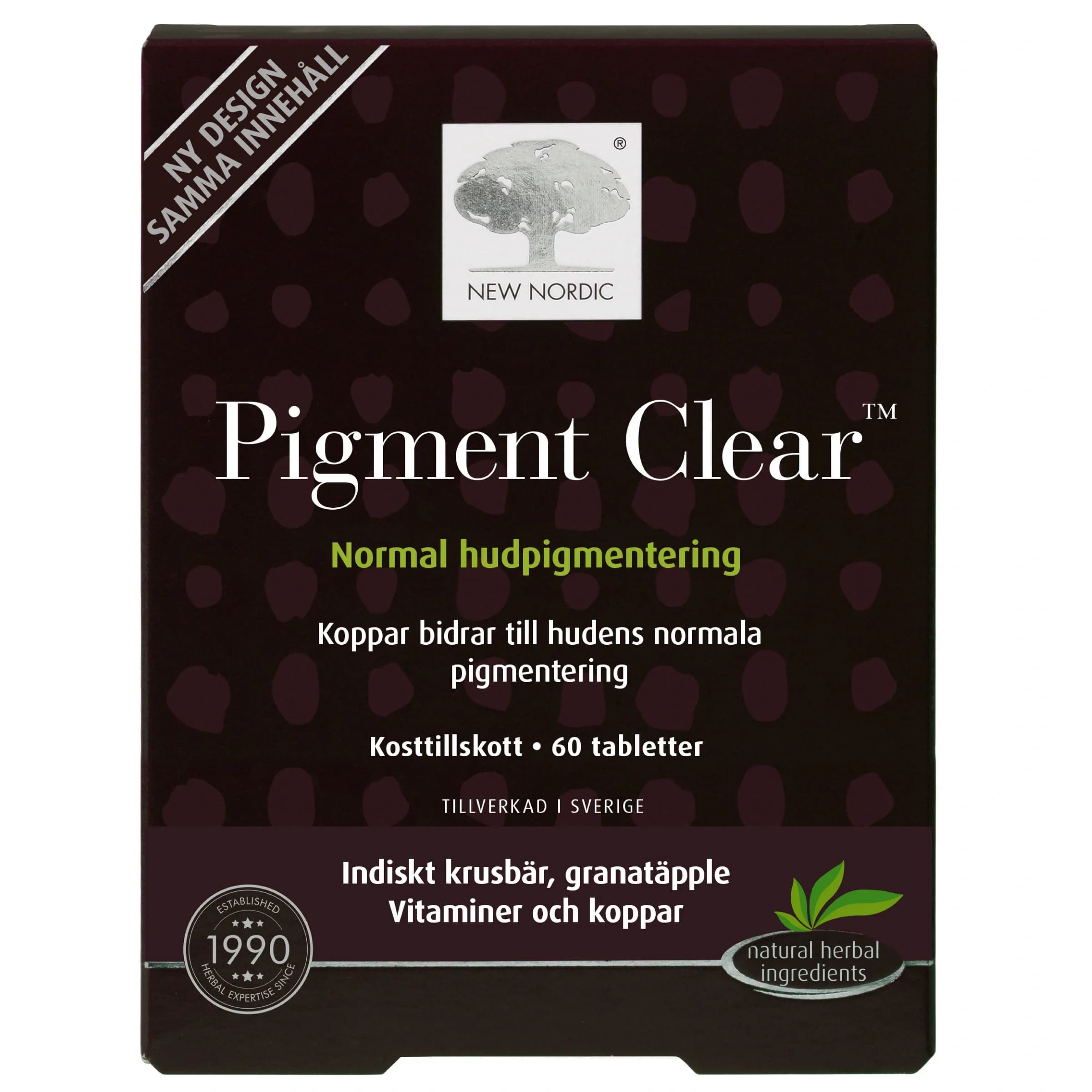 New Nordic Skin Care Pigment Clear 60 st från New Nordic – köp hos Apotek Hjärtat