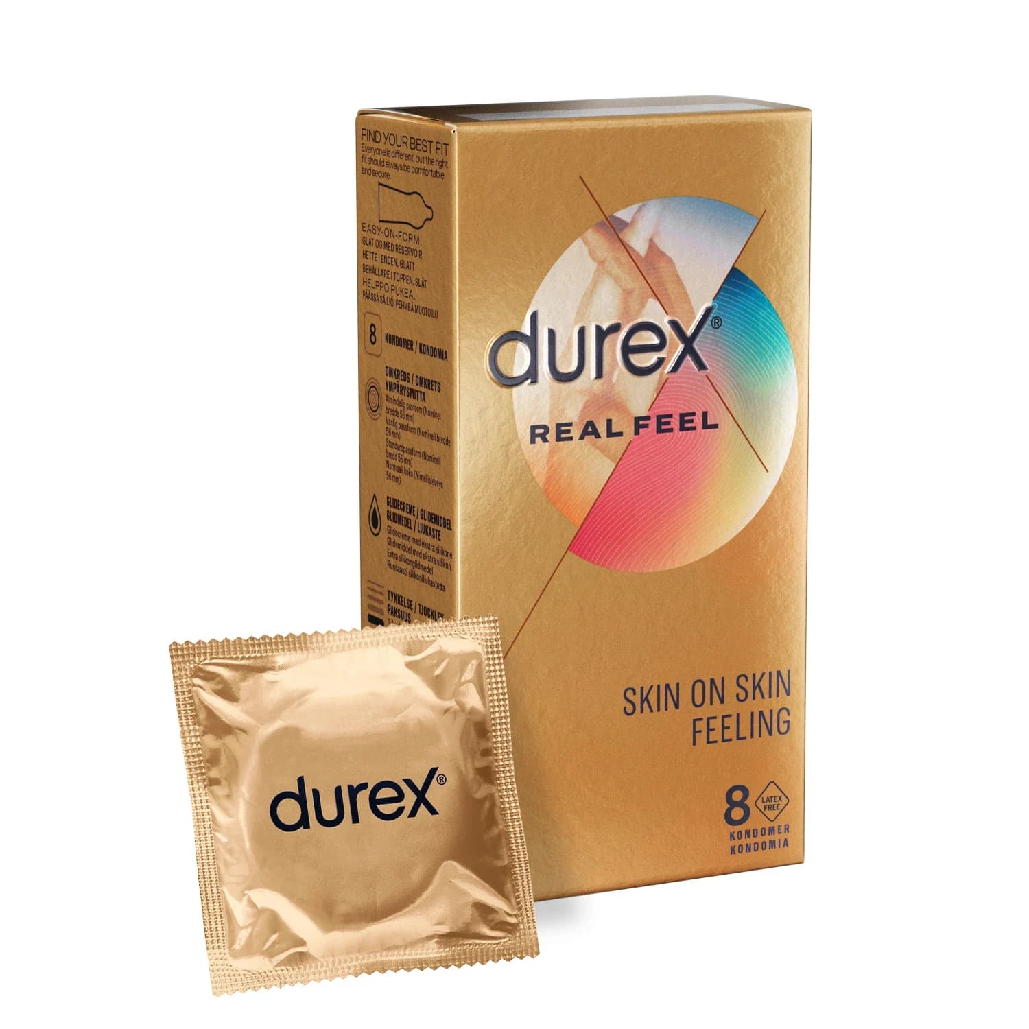 Durex Real Feel Kondomer 8 st från Durex – köp hos Apotek Hjärtat